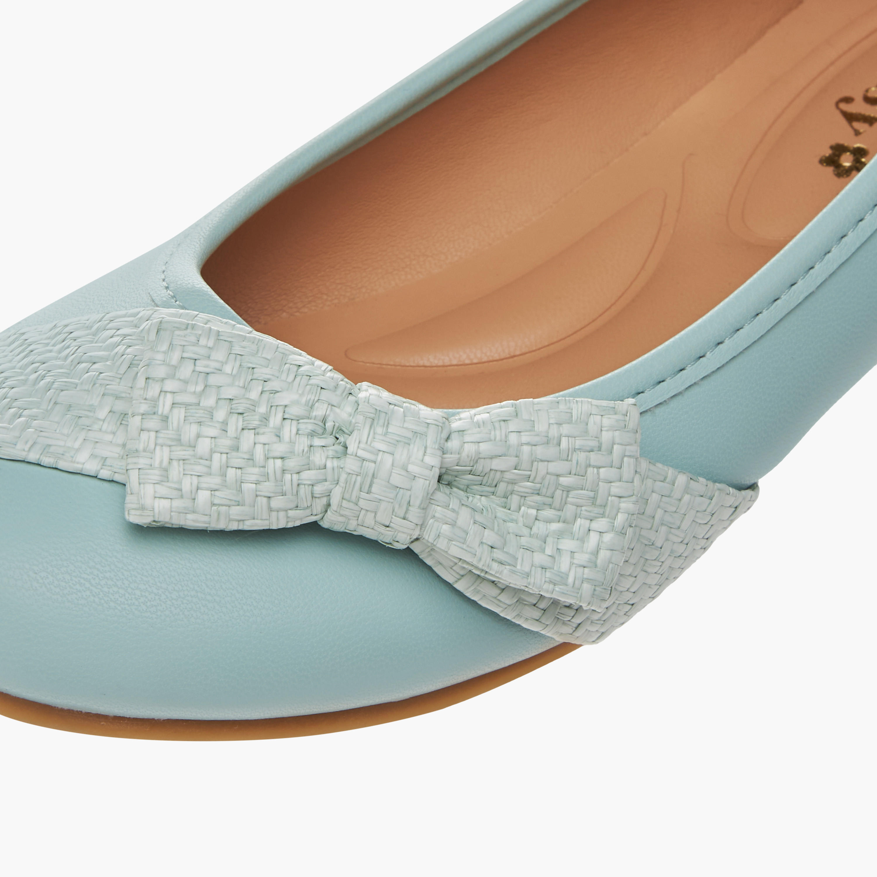 Little Missy Bow Accent Slip-On Ballerina Shoes-girls-shoes-ballerinas-image-6