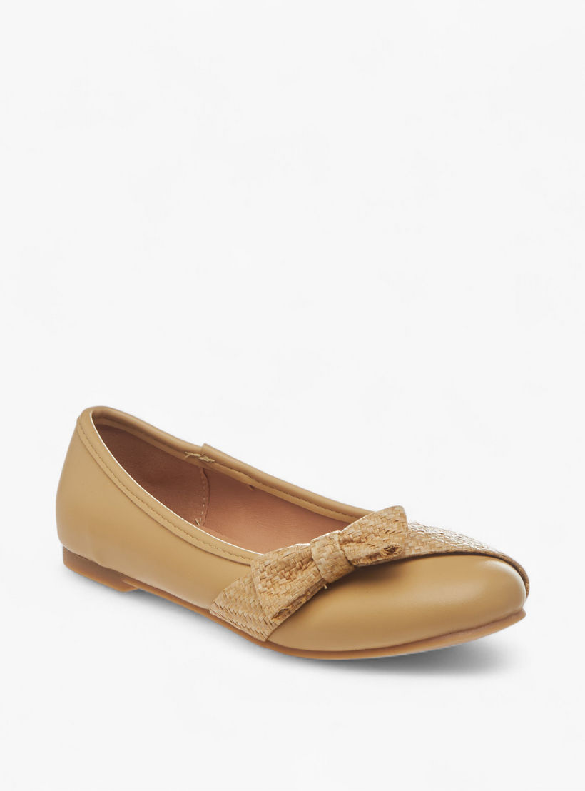 Little Missy Bow Accent Slip-On Ballerina Shoes-girls-shoes-ballerinas-image-2