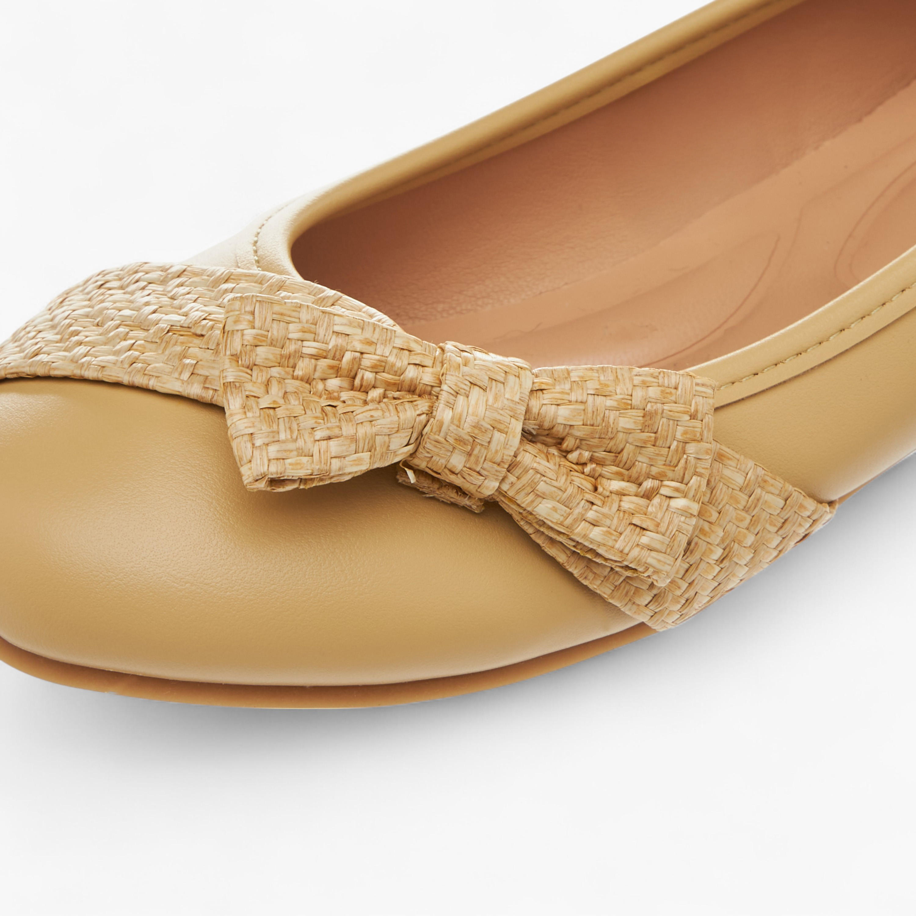 Little Missy Bow Accent Slip-On Ballerina Shoes-girls-shoes-ballerinas-image-6