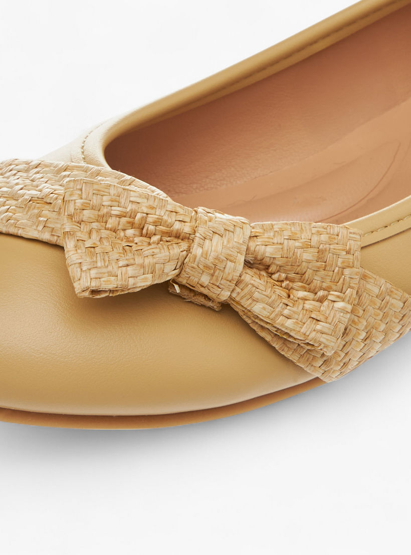 Little Missy Bow Accent Slip-On Ballerina Shoes-girls-shoes-ballerinas-image-6