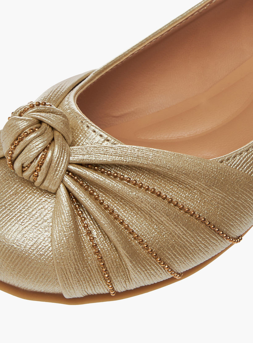 حذاء باليرينا سهل الارتداء بتفصيل عقدة من ليتل مِسي-girls-shoes-ballerinas-image-6