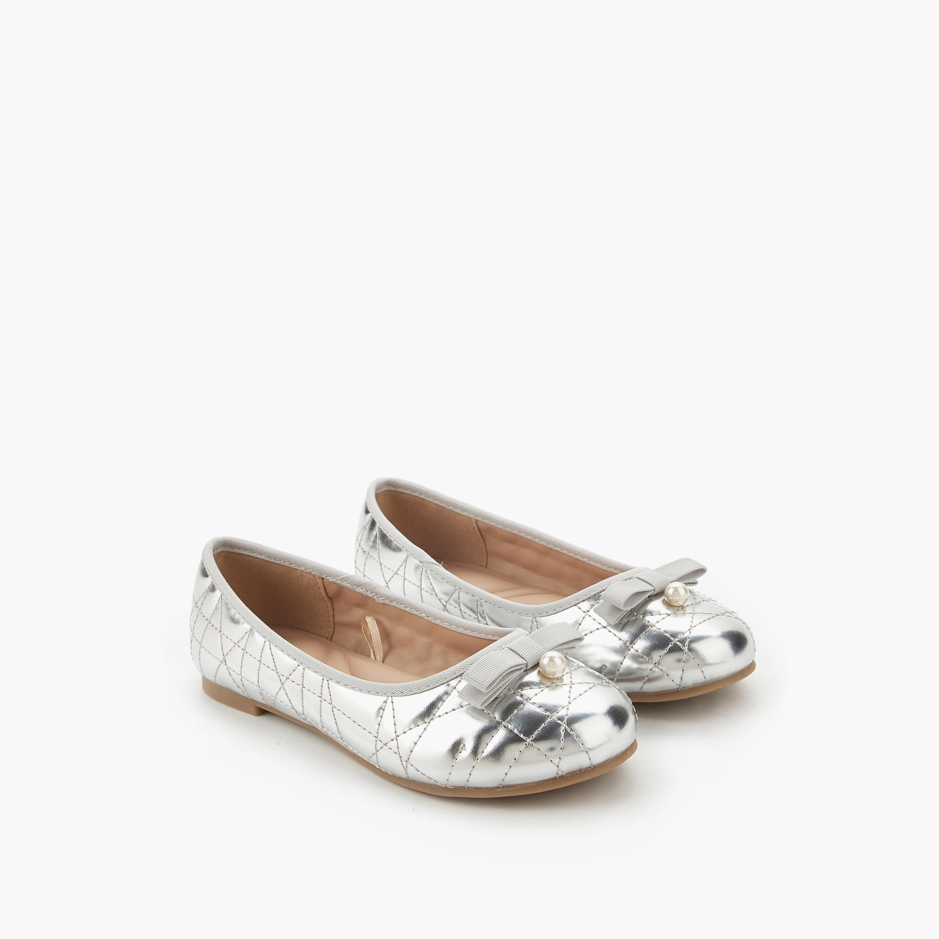حذاء باليرينا مبطّن للبنات من ليتل ميسي-girls-shoes-ballerinas-image-1
