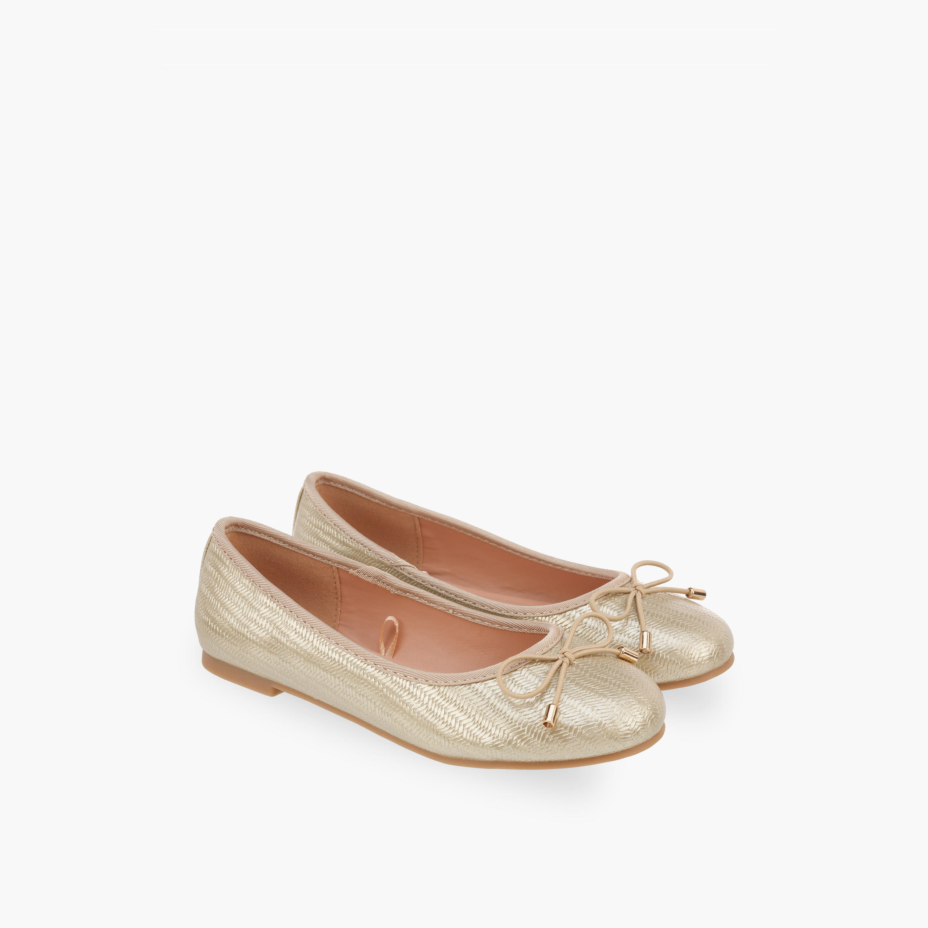 حذاء باليرينا بارز الملمس للبنات من ليتل ميسي-girls-shoes-ballerinas-image-1