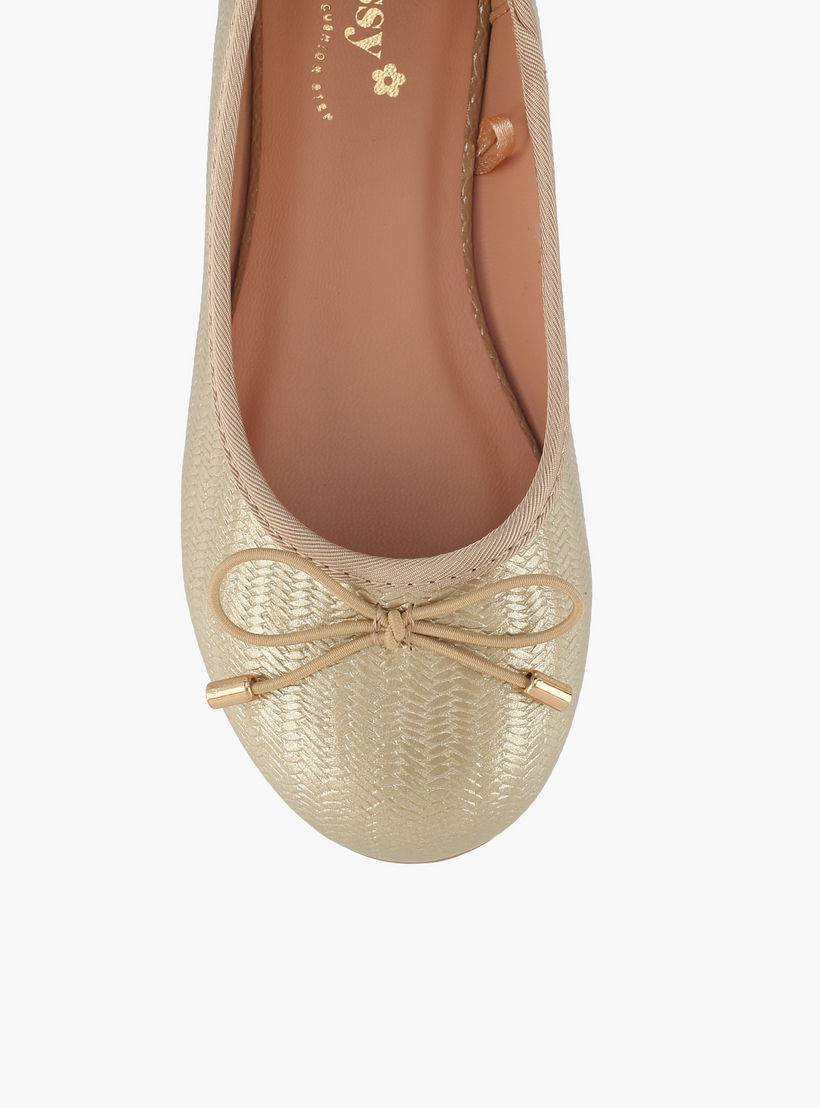 حذاء باليرينا بارز الملمس للبنات من ليتل ميسي-girls-shoes-ballerinas-image-4