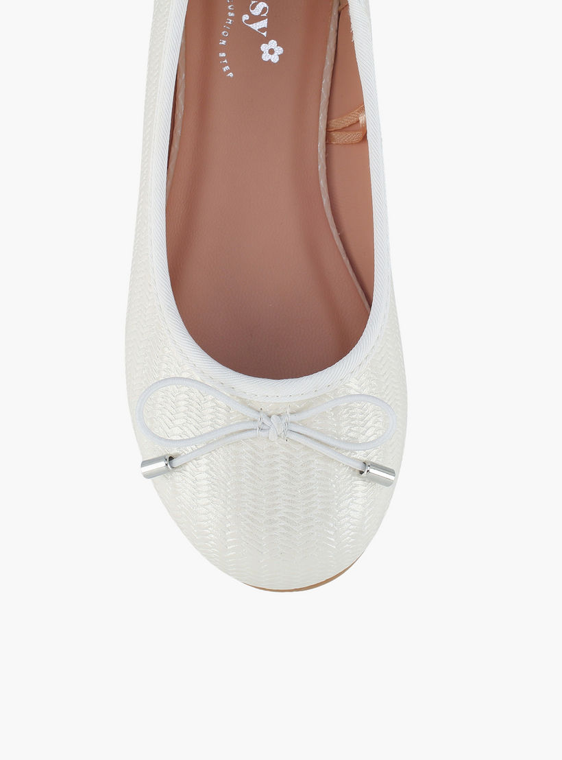 حذاء باليرينا بارز الملمس للبنات من ليتل ميسي-girls-shoes-ballerinas-image-4