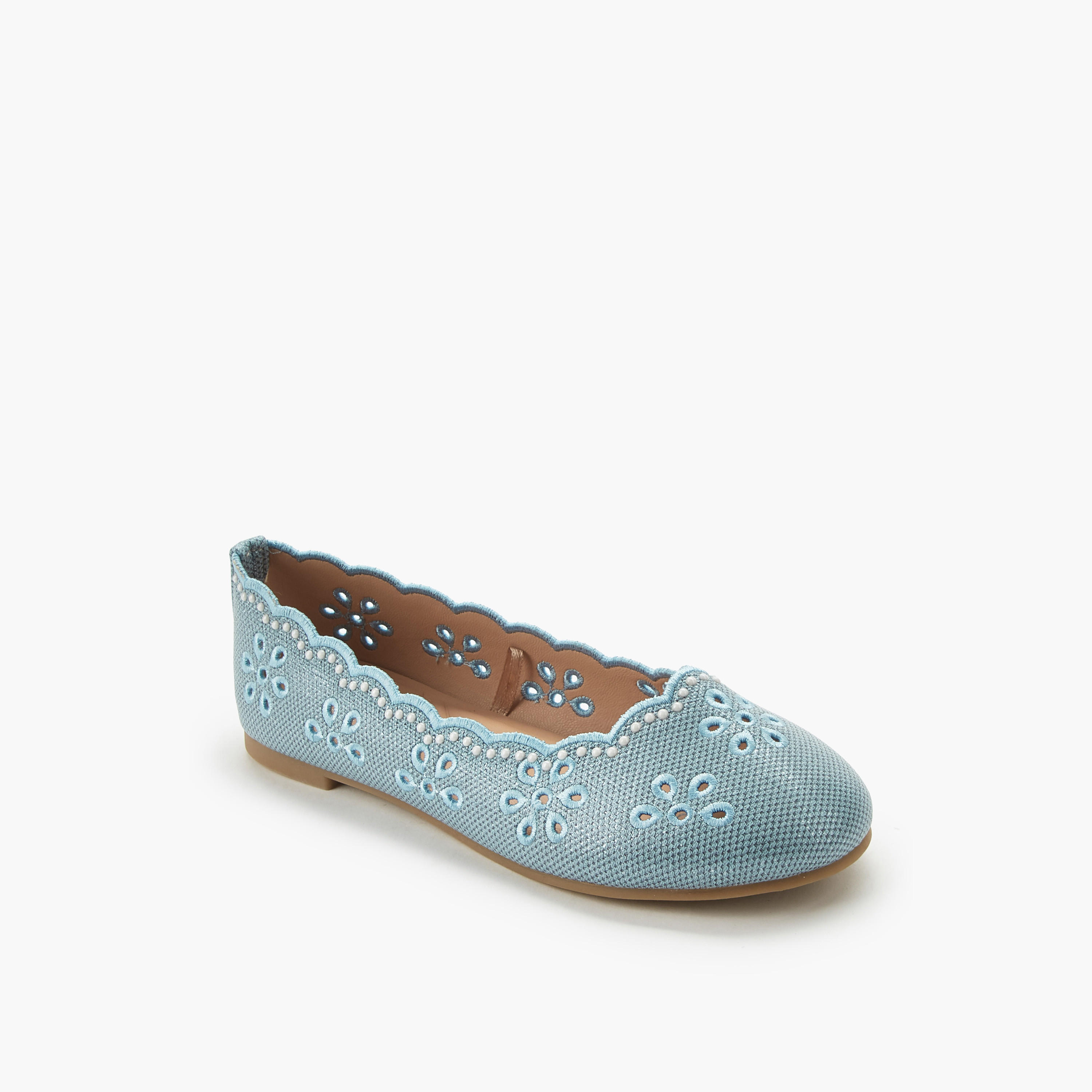 حذاء باليرينا مفرّغة بالليزر للبنات من ليتل ميسي-girls-shoes-ballerinas-image-2