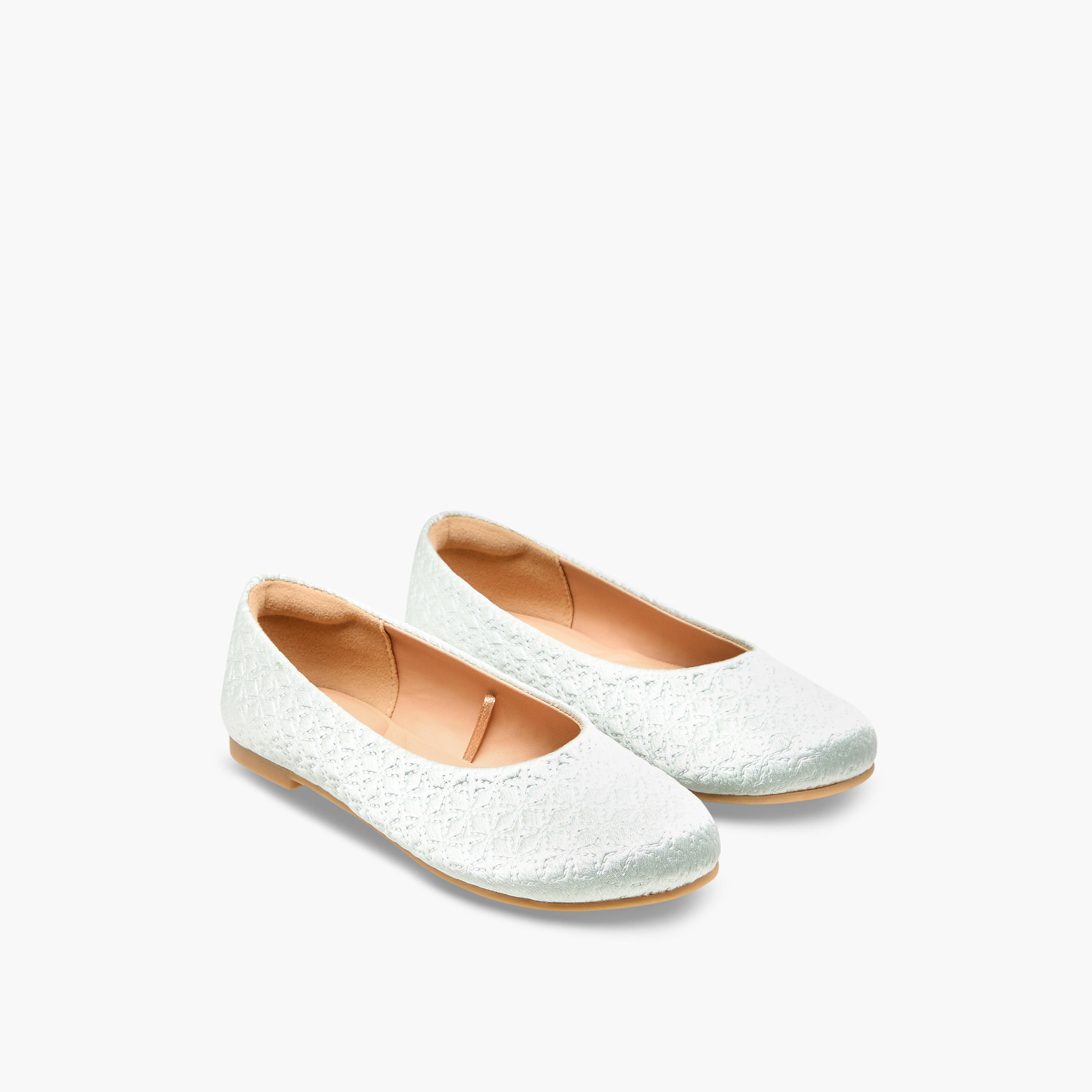 حذاء باليرينا مبطن للبنات من ليتل ميسي-girls-shoes-ballerinas-image-1