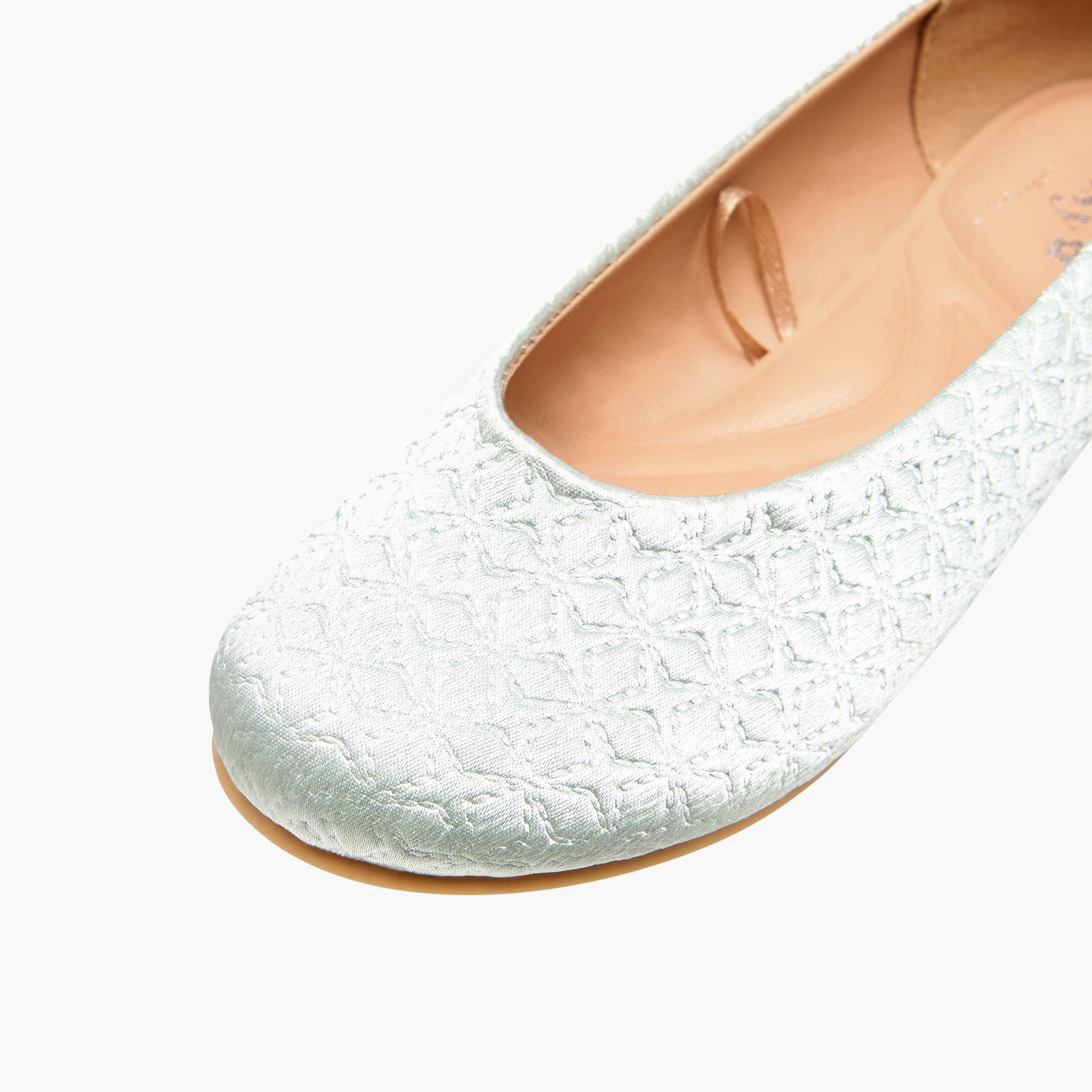 حذاء باليرينا مبطن للبنات من ليتل ميسي-girls-shoes-ballerinas-image-6