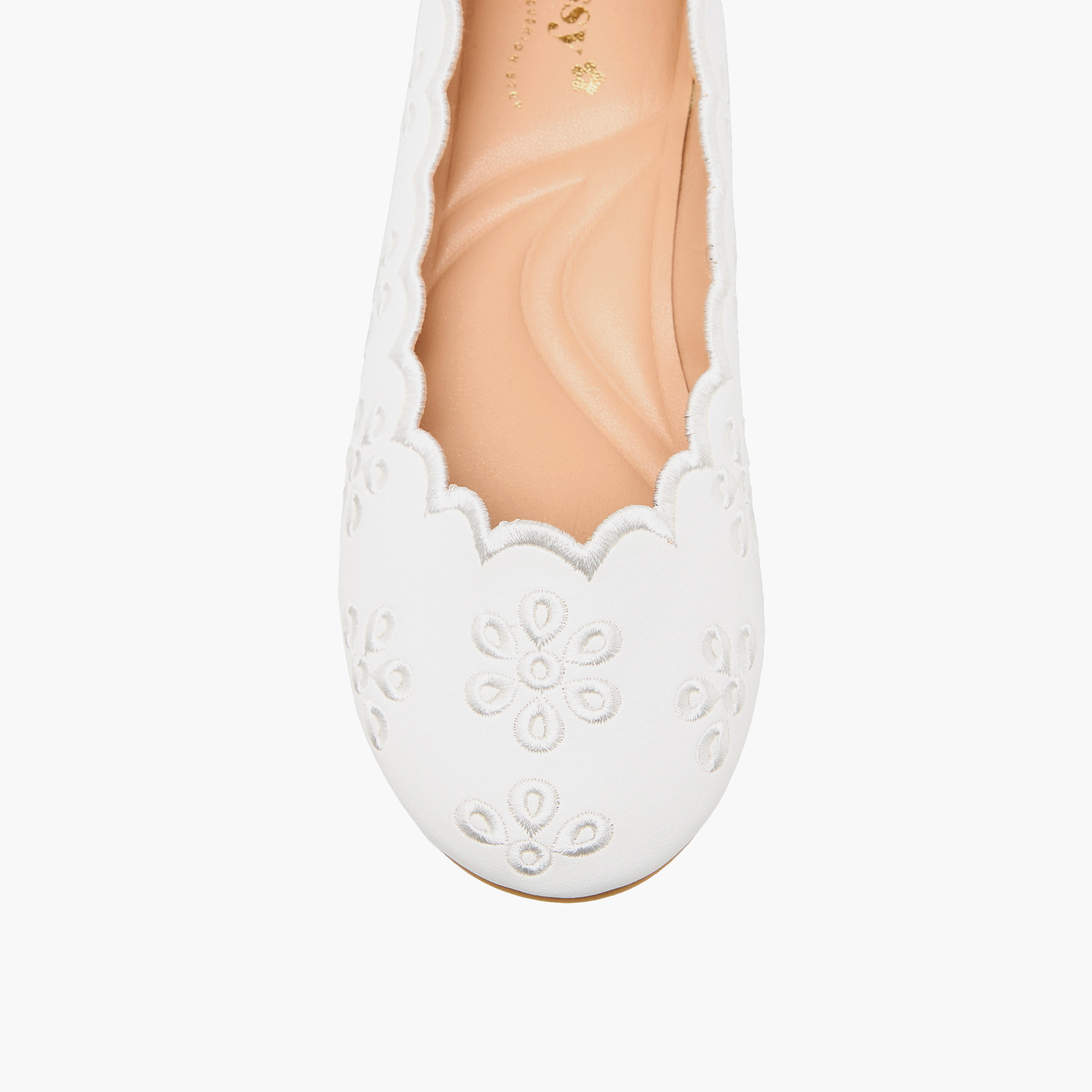 Little Missy Girls Embroidered Ballerina Shoes-girls-shoes-ballerinas-image-4