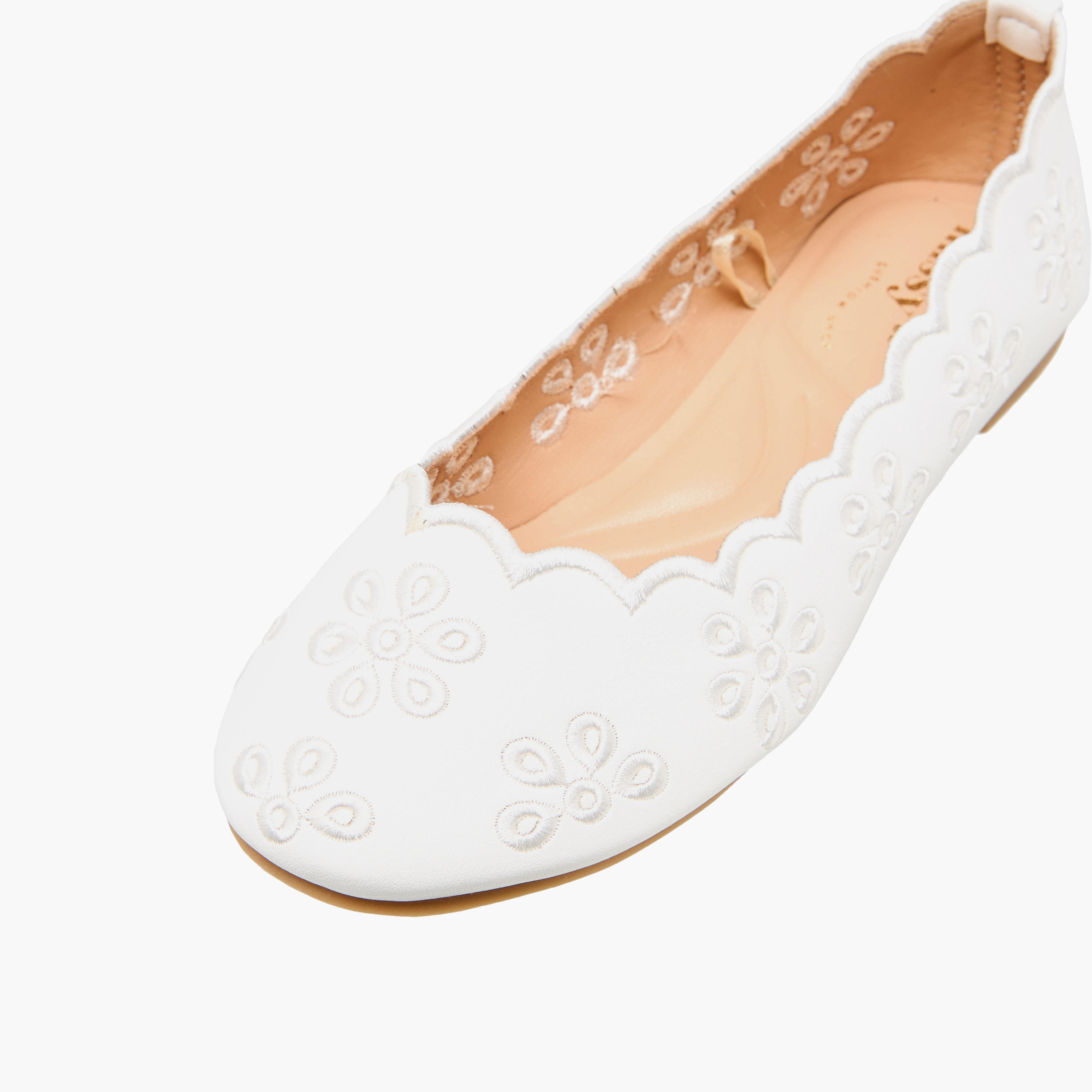 Little Missy Girls Embroidered Ballerina Shoes-girls-shoes-ballerinas-image-6