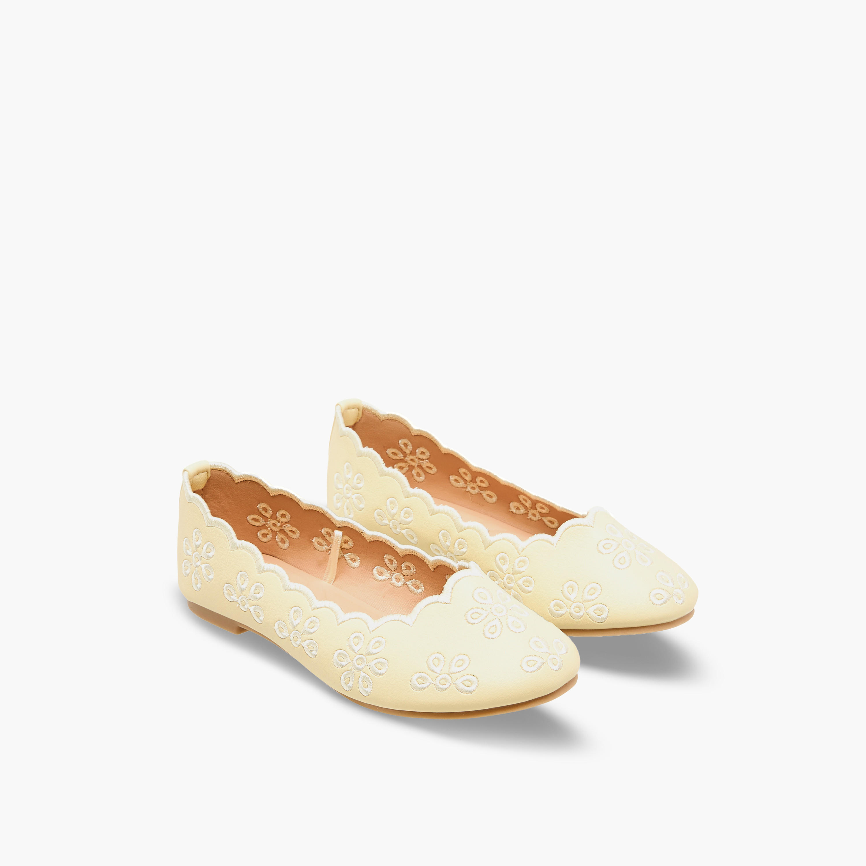 حذاء باليرينا مطرز للبنات من ليتل ميسي-girls-shoes-ballerinas-image-1