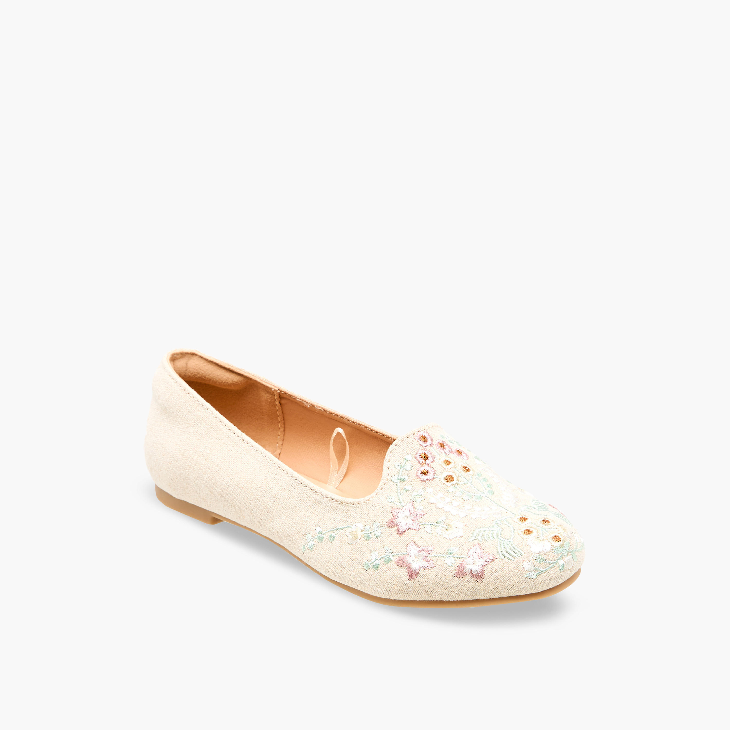 حذاء باليرينا مطرّز للبنات من ليتل ميسي-girls-shoes-ballerinas-image-2