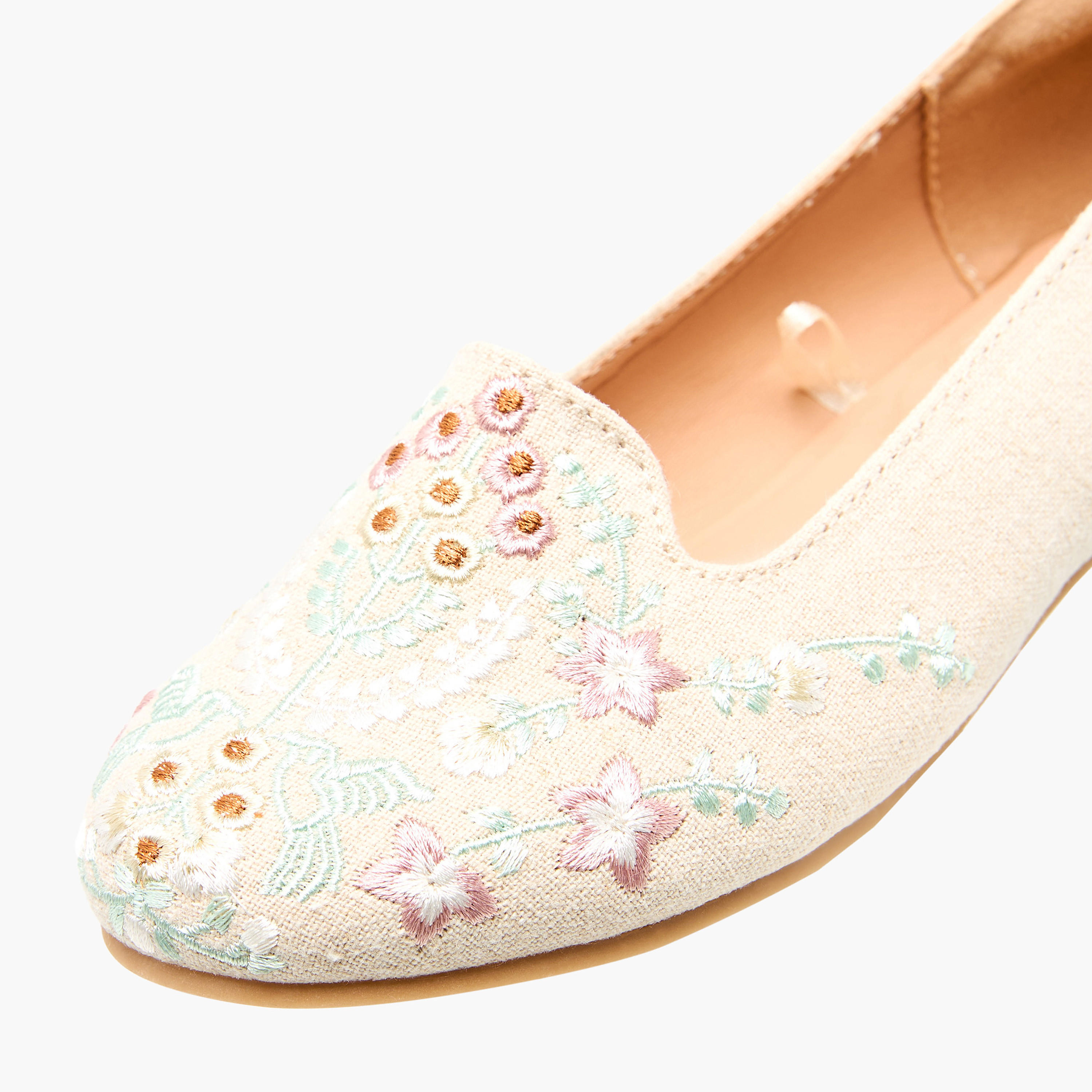حذاء باليرينا مطرّز للبنات من ليتل ميسي-girls-shoes-ballerinas-image-6