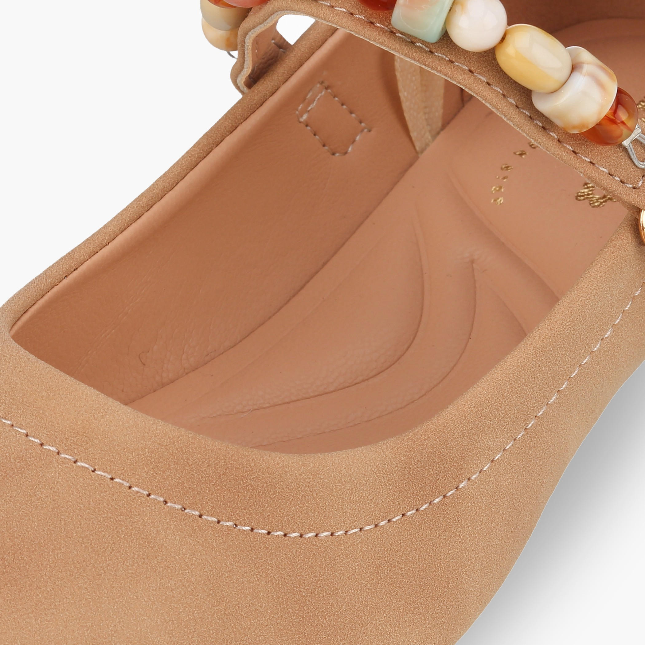حذاء ماري جين مزين بالخرز للبنات من ليتل ميسي-girls-shoes-maryjanes-image-6