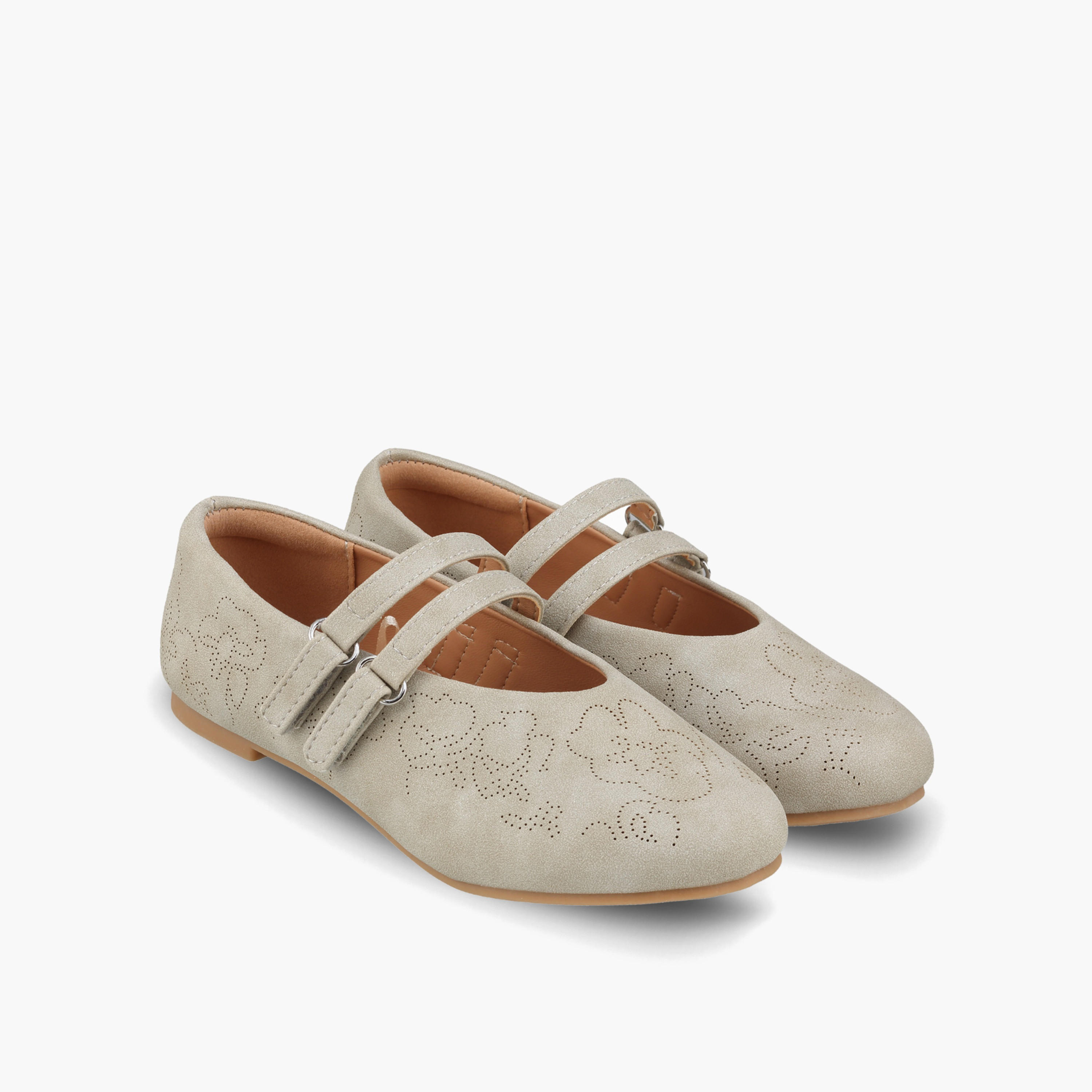 حذاء ماري جين بتفاصيل قص للفتيات من ليتل ميسي-girls-shoes-ballerinas-image-1