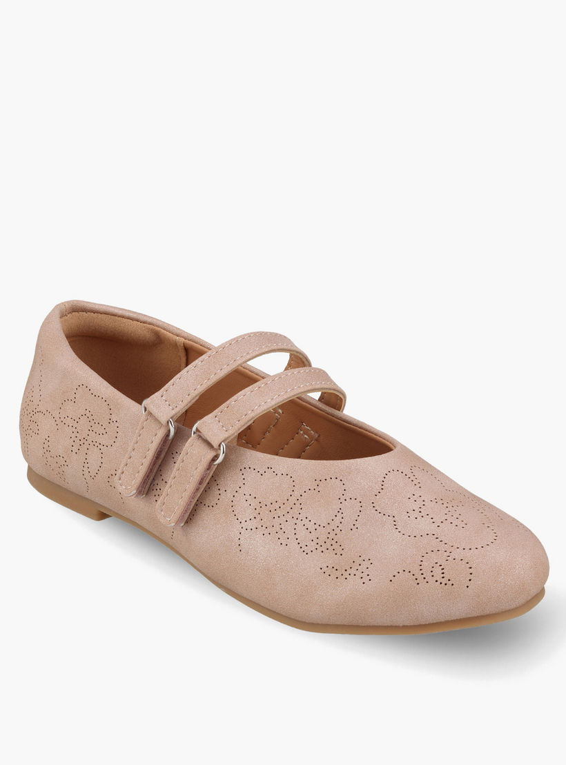 حذاء ماري جين بتفاصيل قص للفتيات من ليتل ميسي-girls-shoes-ballerinas-image-2