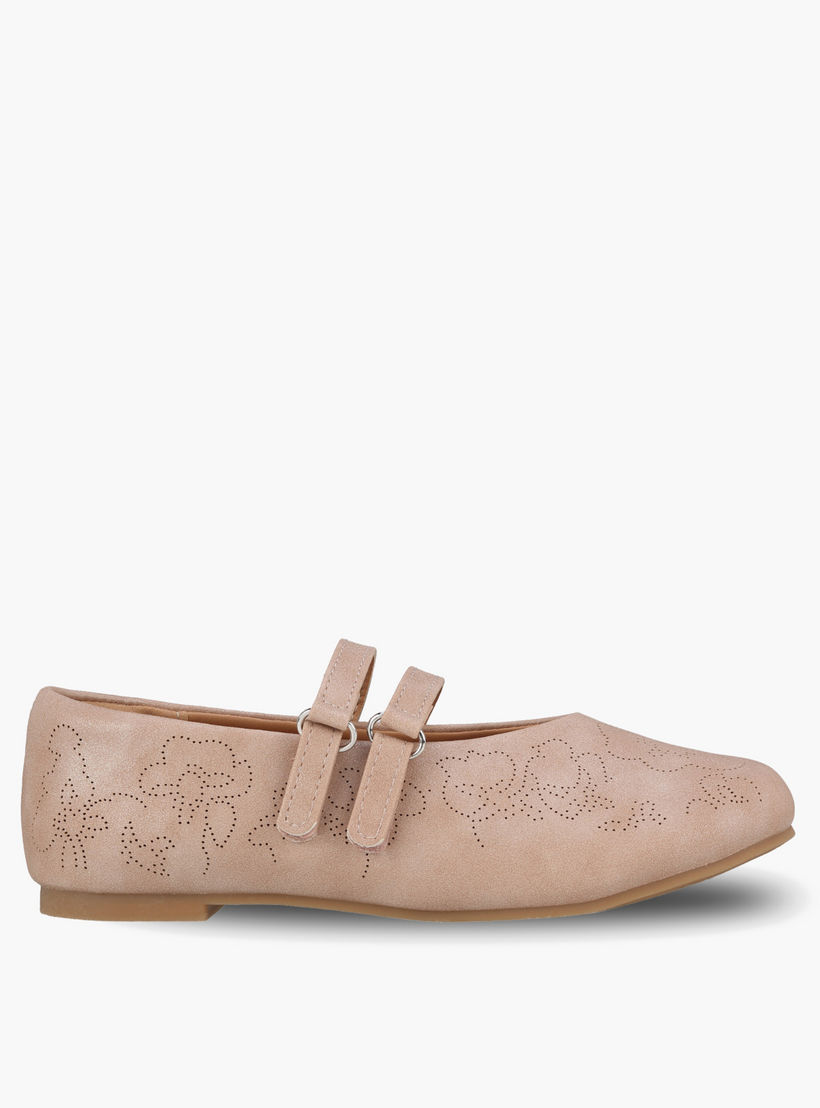 حذاء ماري جين بتفاصيل قص للفتيات من ليتل ميسي-girls-shoes-ballerinas-image-3