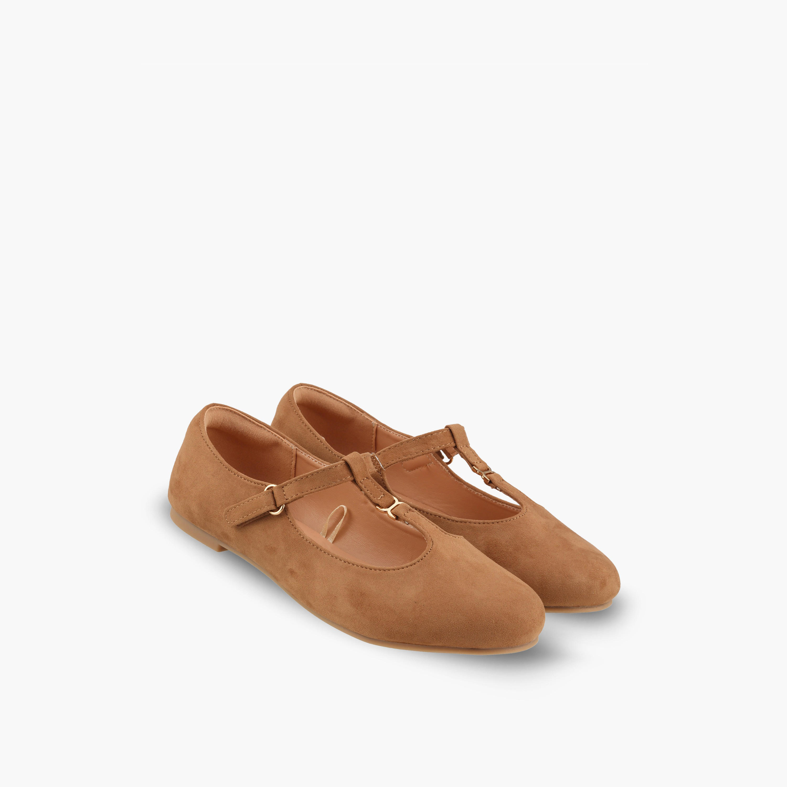 حذاء ماري جين بزينة ميتاليك للبنات من ليتل ميسي-girls-shoes-ballerinas-image-1