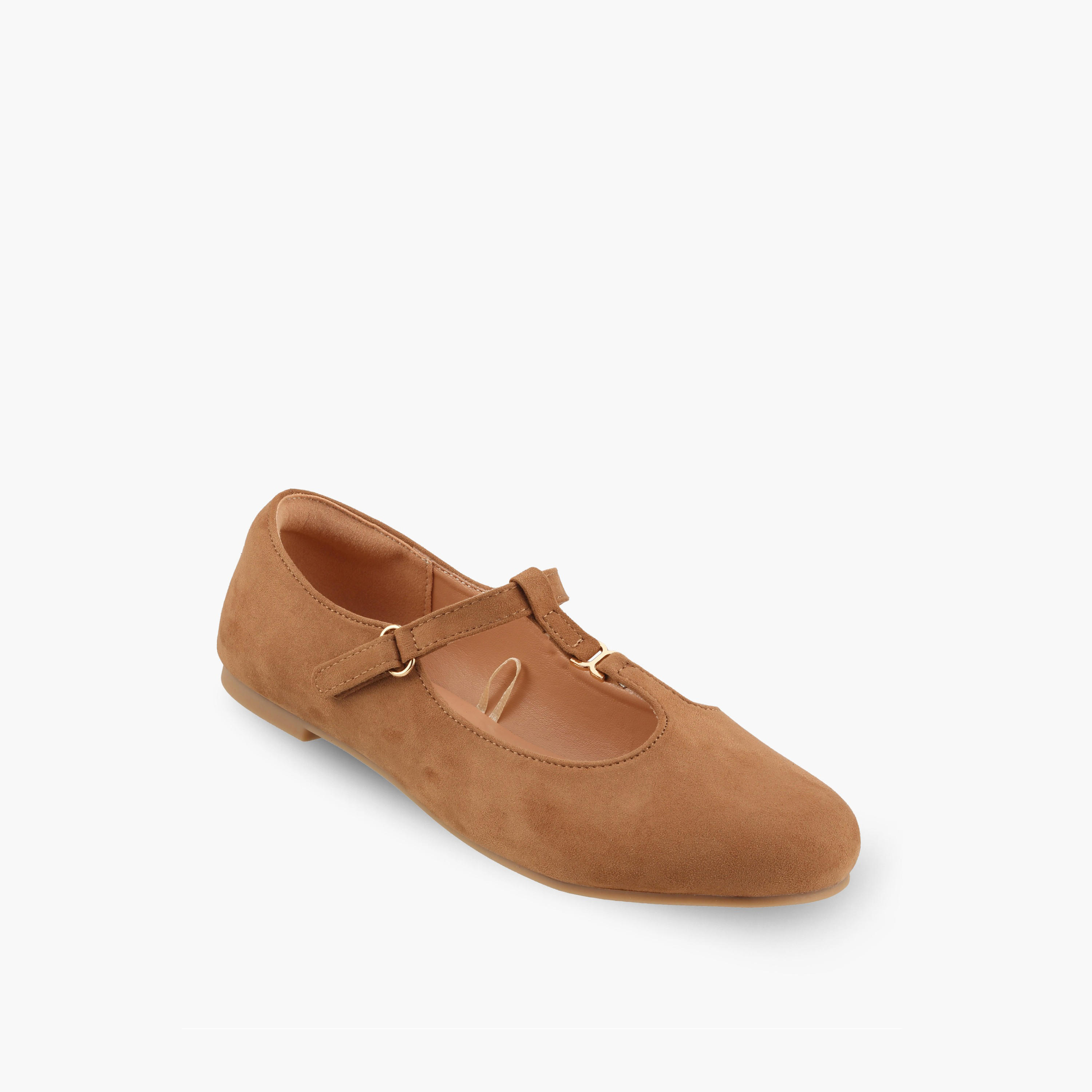 حذاء ماري جين بزينة ميتاليك للبنات من ليتل ميسي-girls-shoes-ballerinas-image-2