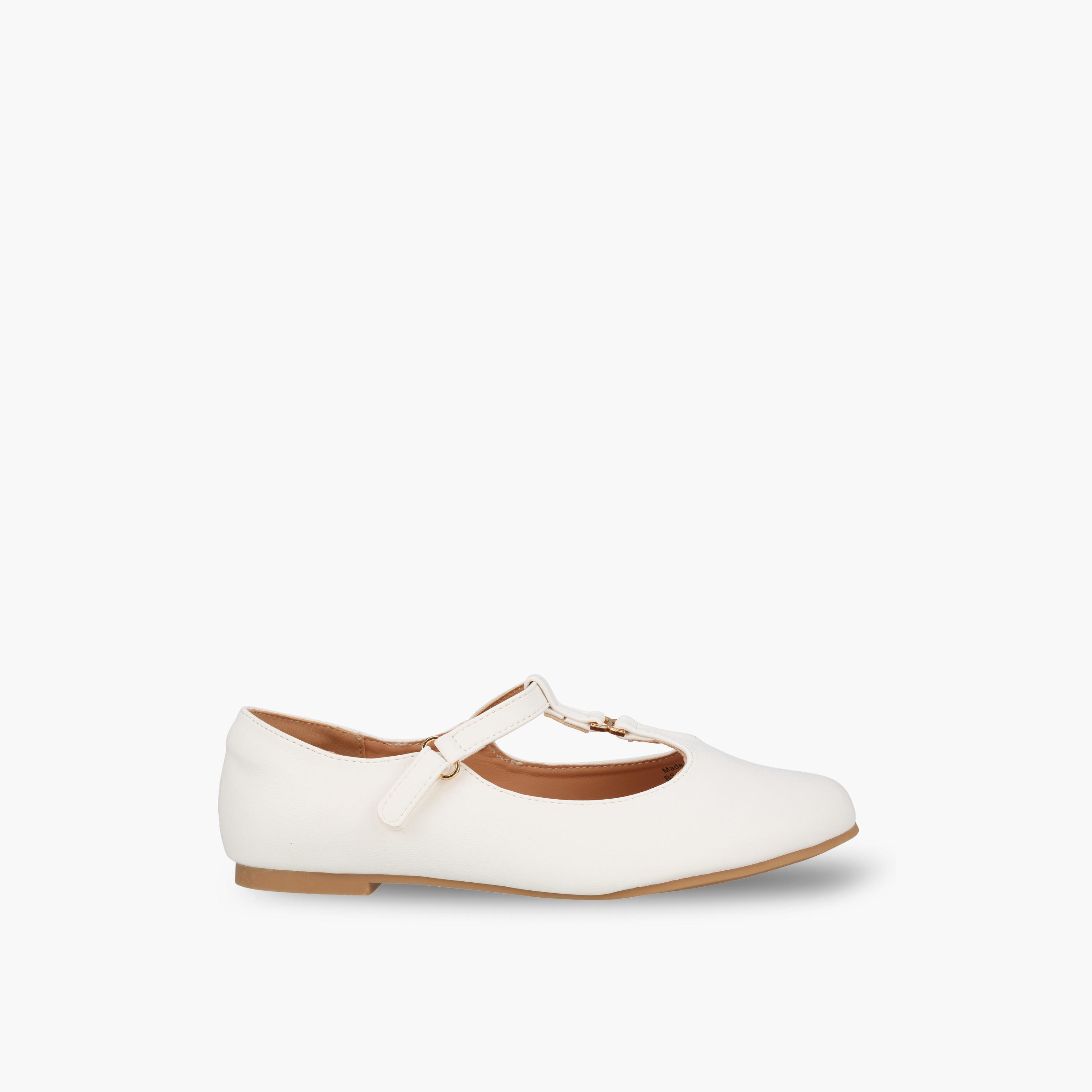 Little Missy Girls Metallic Accent Mary Jane Shoes-girls-shoes-ballerinas-image-3