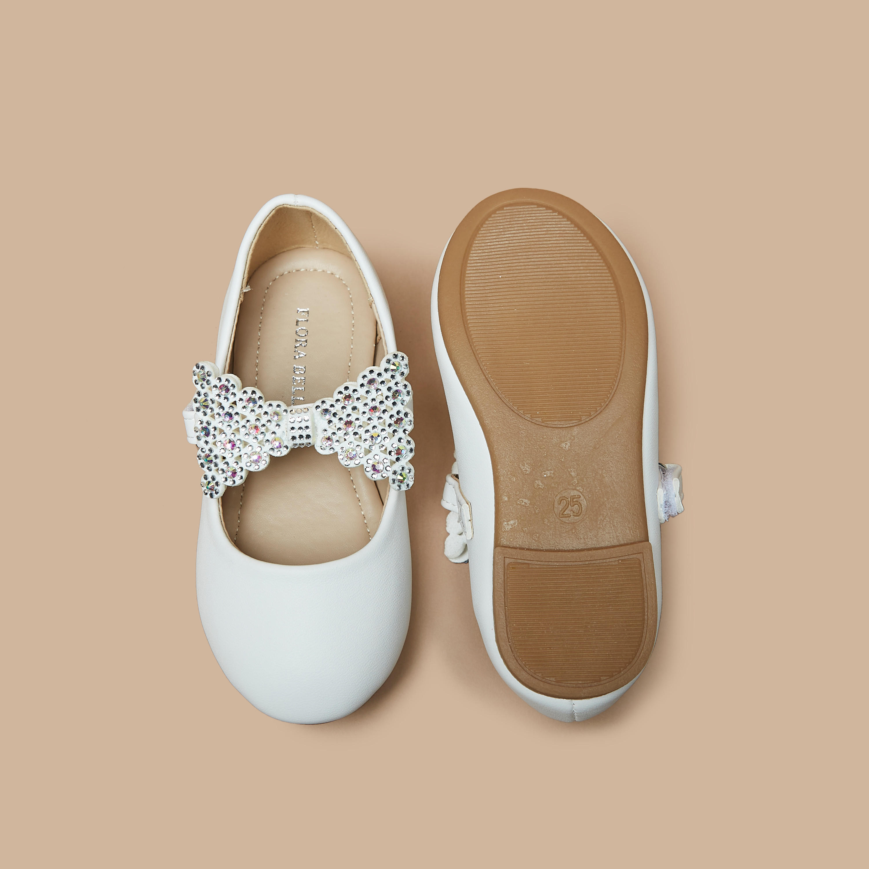 Flora Bella Embellished Bow Applique Ballerina Shoes-girls-shoes-maryjanes-image-5