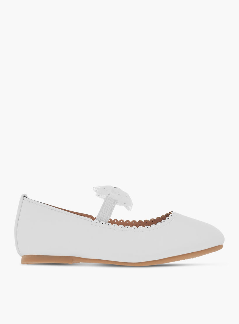 حذاء باليرينا بتفاصيل فيونكة وحزام مطاطي من فلورا بيلا-girls-shoes-ballerinas-image-3