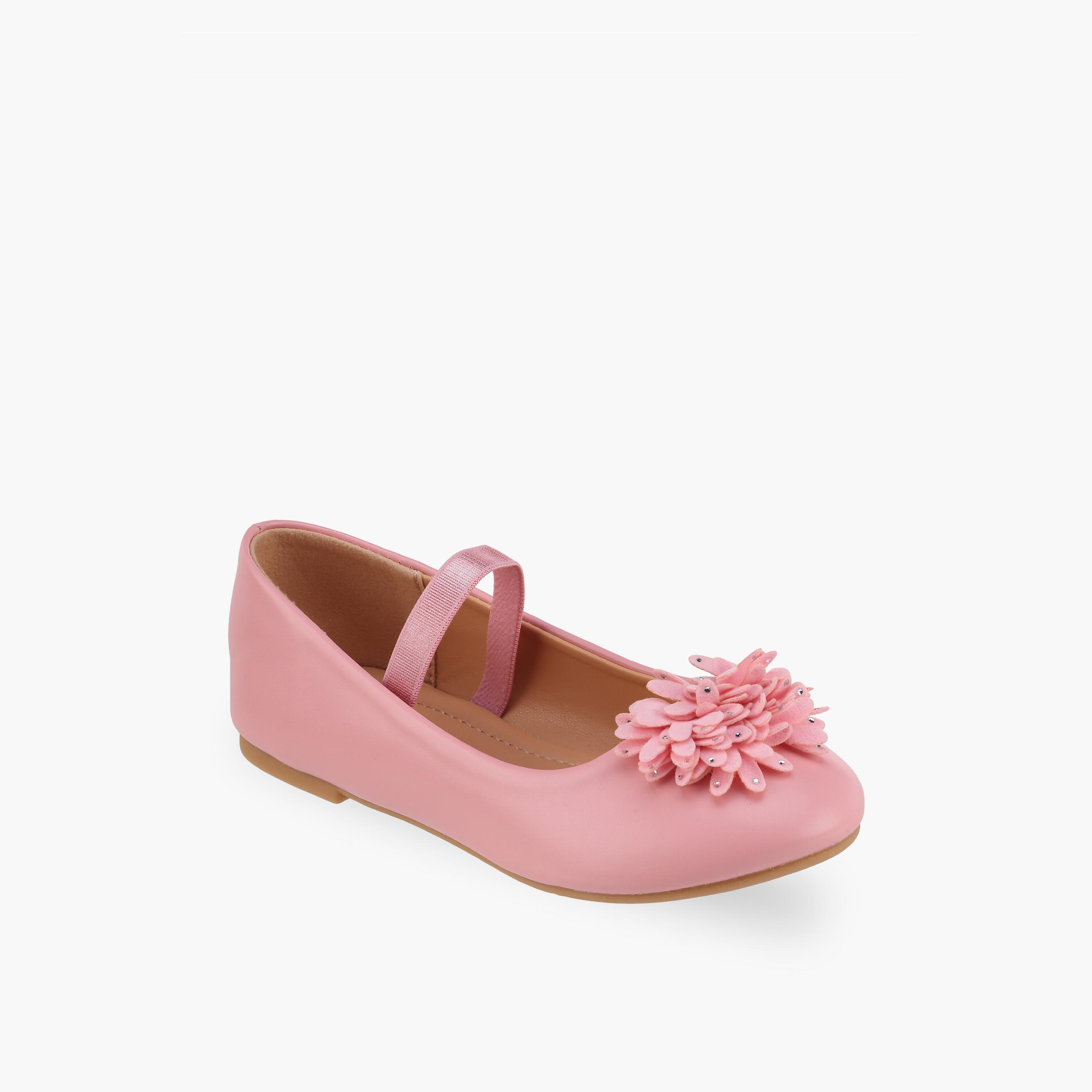 Flora Bella Girls Floral Accent Ballerina Shoes-girls-shoes-ballerinas-image-2