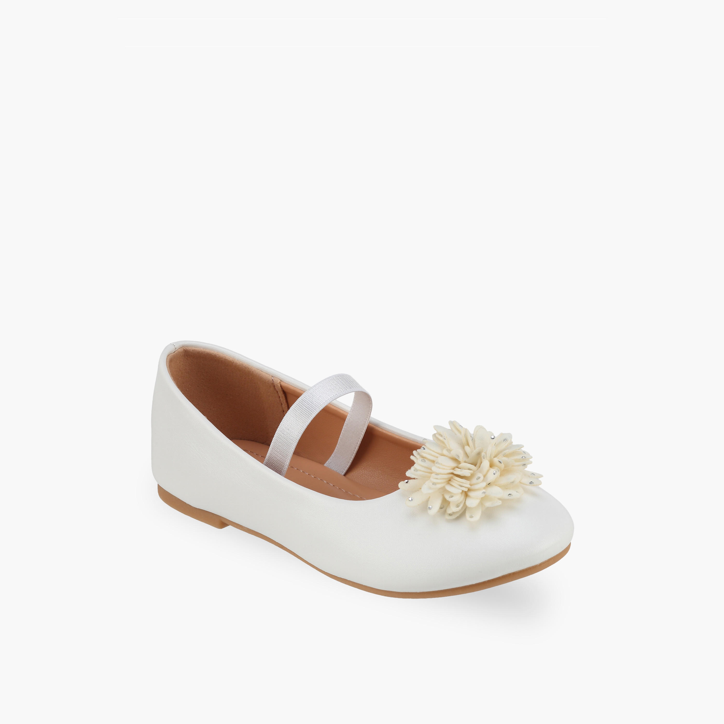 Flora Bella Girls Floral Accent Ballerina Shoes-girls-shoes-ballerinas-image-2