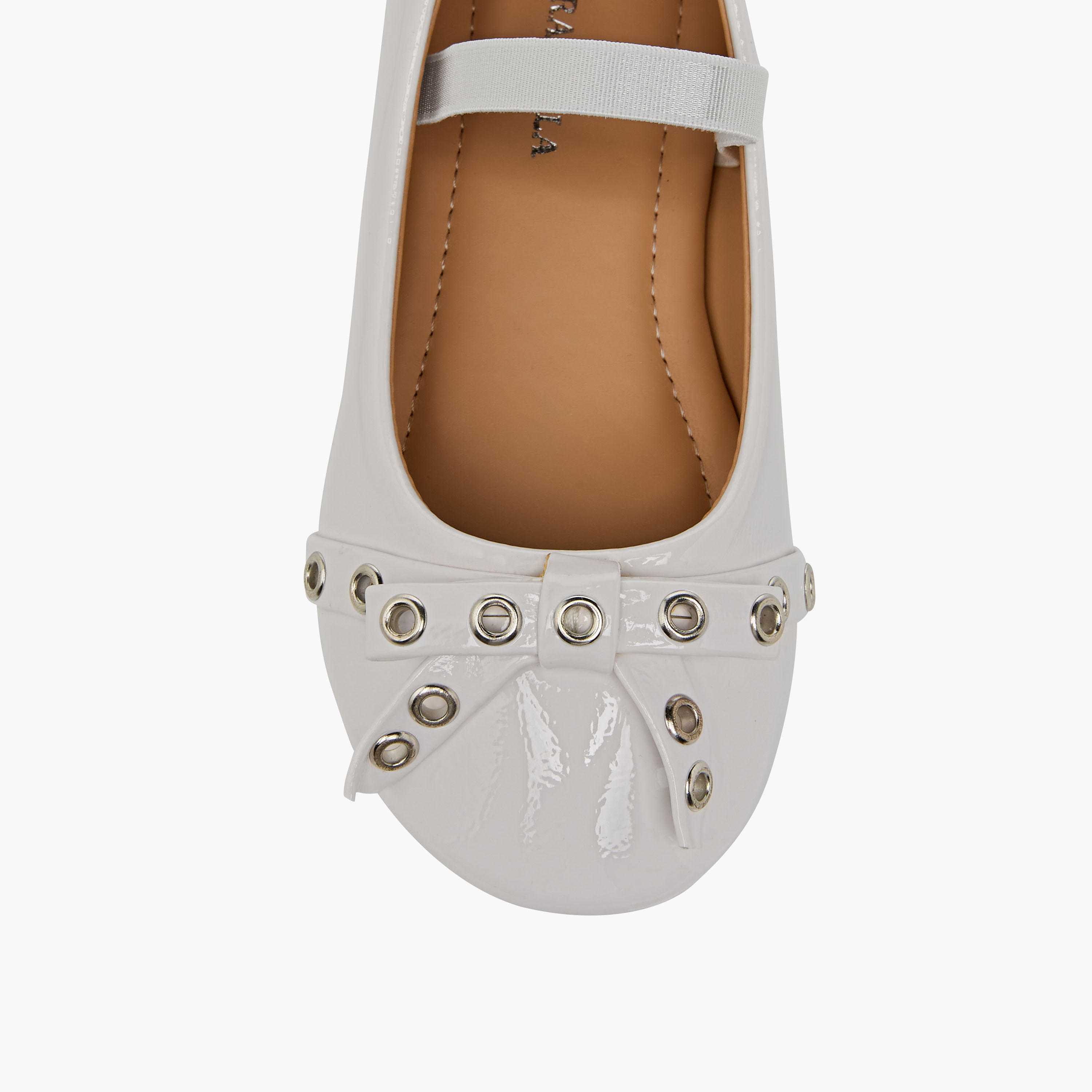 Flora Bella Girls Metallic Accent Elasticated Strap Ballerina Shoes-girls-shoes-ballerinas-image-4