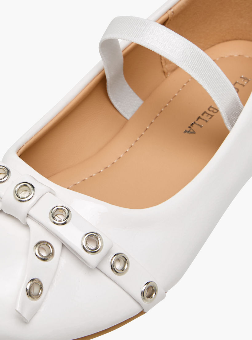 Flora Bella Girls Metallic Accent Elasticated Strap Ballerina Shoes-girls-shoes-ballerinas-image-6