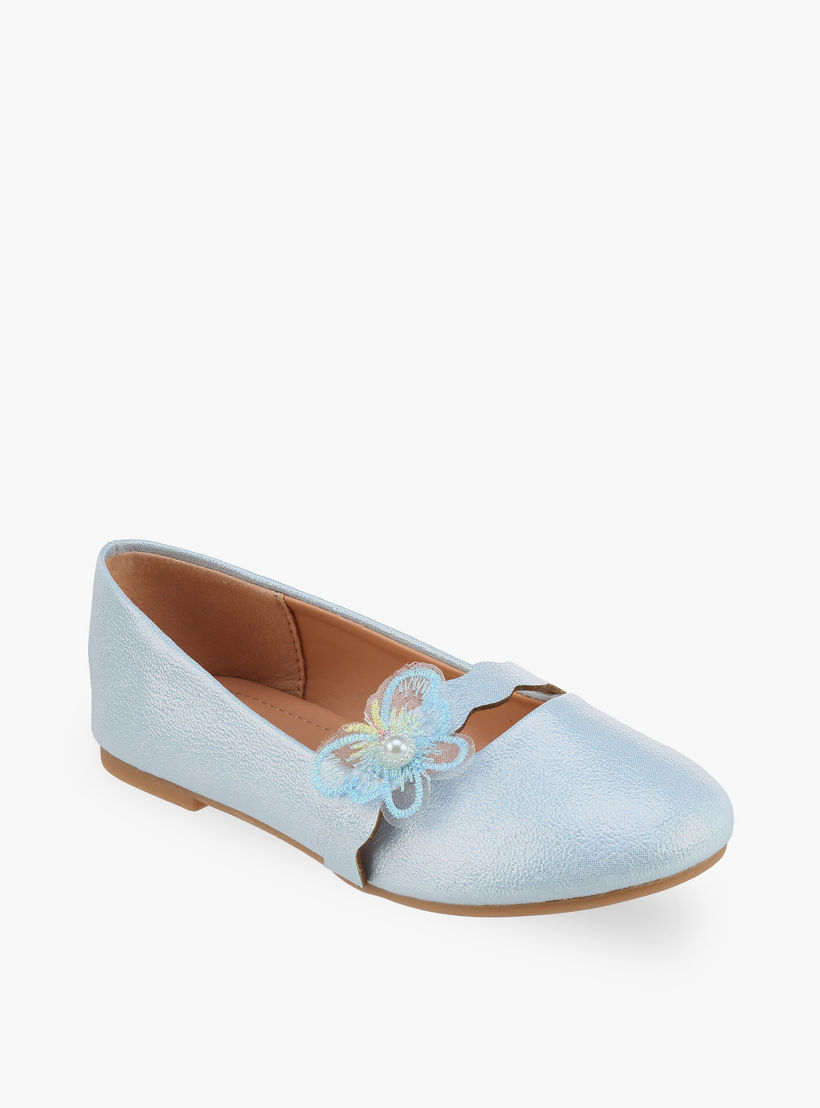 حذاء باليرينا بتزيينات فراشة للبنات من فلورا بيلا-girls-shoes-ballerinas-image-2