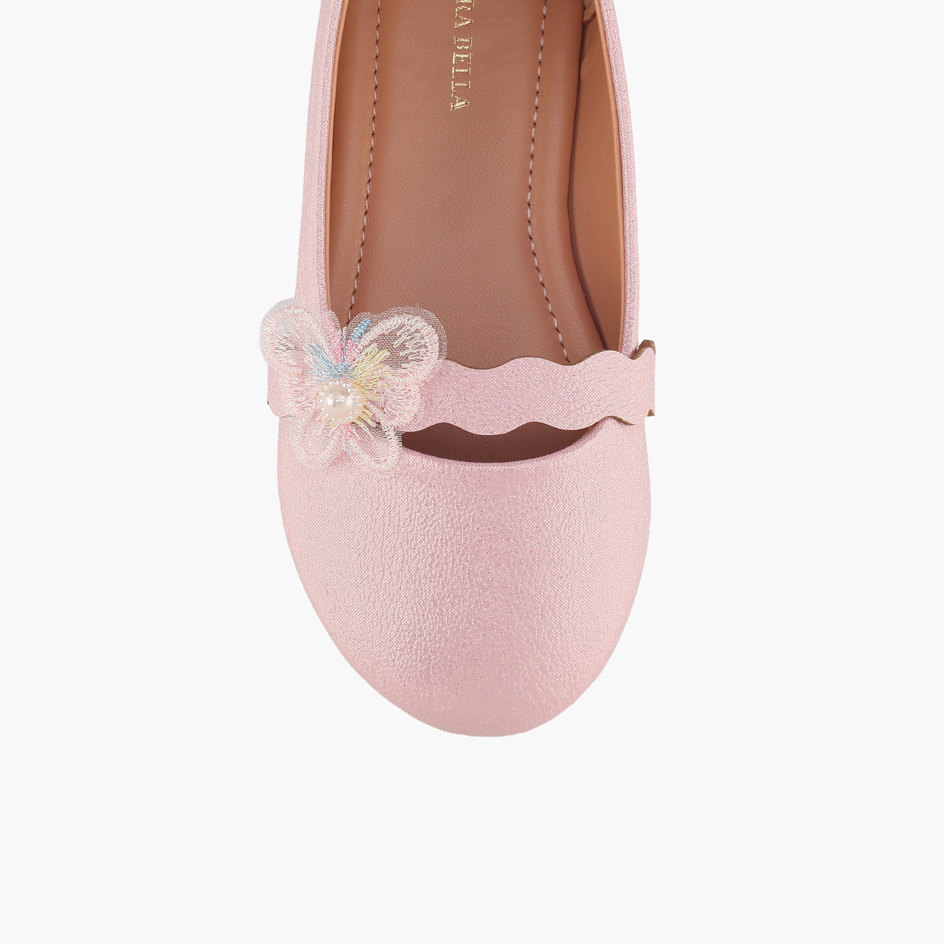 Flora Bella Girls Butterfly Embellished Ballerina Shoes-girls-shoes-ballerinas-image-4