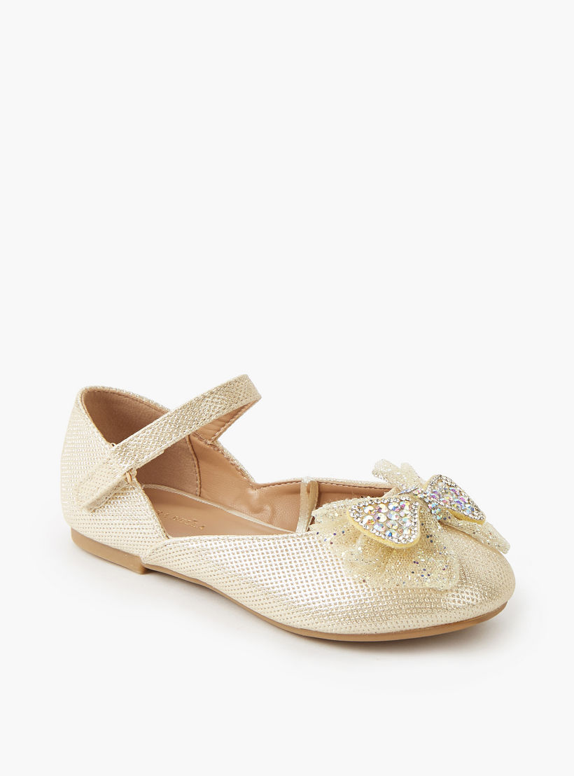Flora Bella Girls Hook and Loop Ballerina Shoes-girls-shoes-ballerinas-image-2