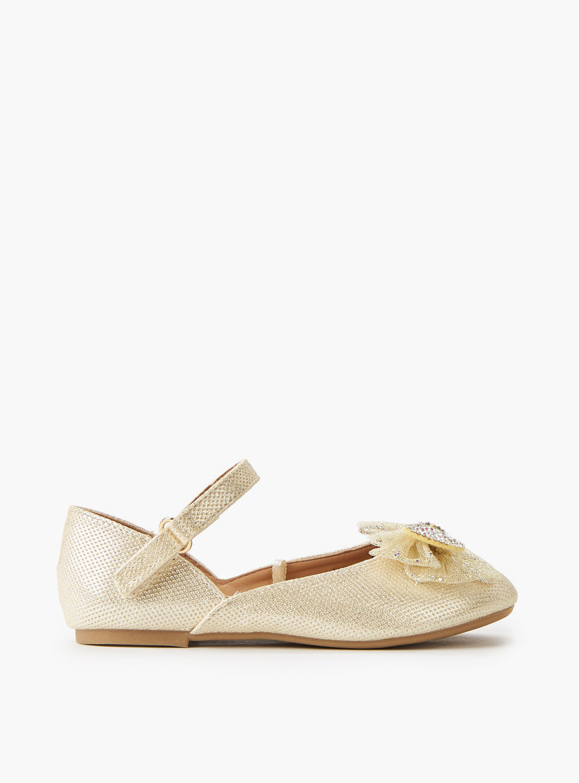 Flora Bella Girls Hook and Loop Ballerina Shoes-girls-shoes-ballerinas-image-3