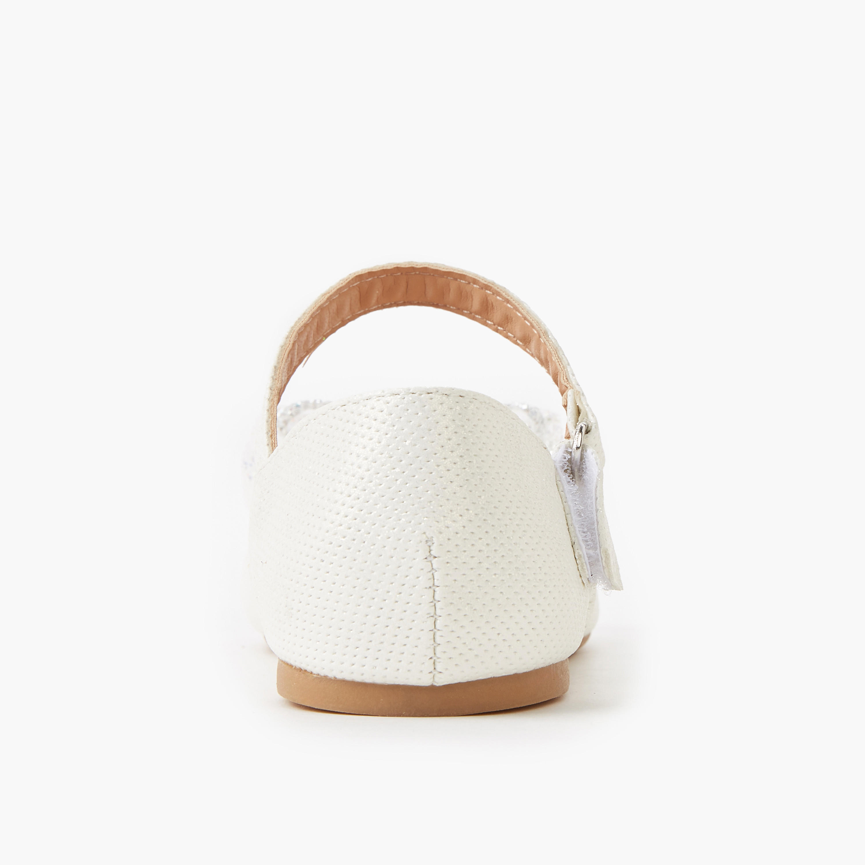 حذاء باليرينا بشريط إغلاق لاصق للبنات من فلورا بيلا-girls-shoes-ballerinas-image-4