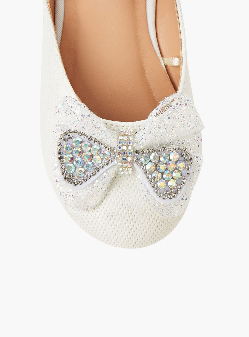 حذاء باليرينا بشريط إغلاق لاصق للبنات من فلورا بيلا-girls-shoes-ballerinas-image-5