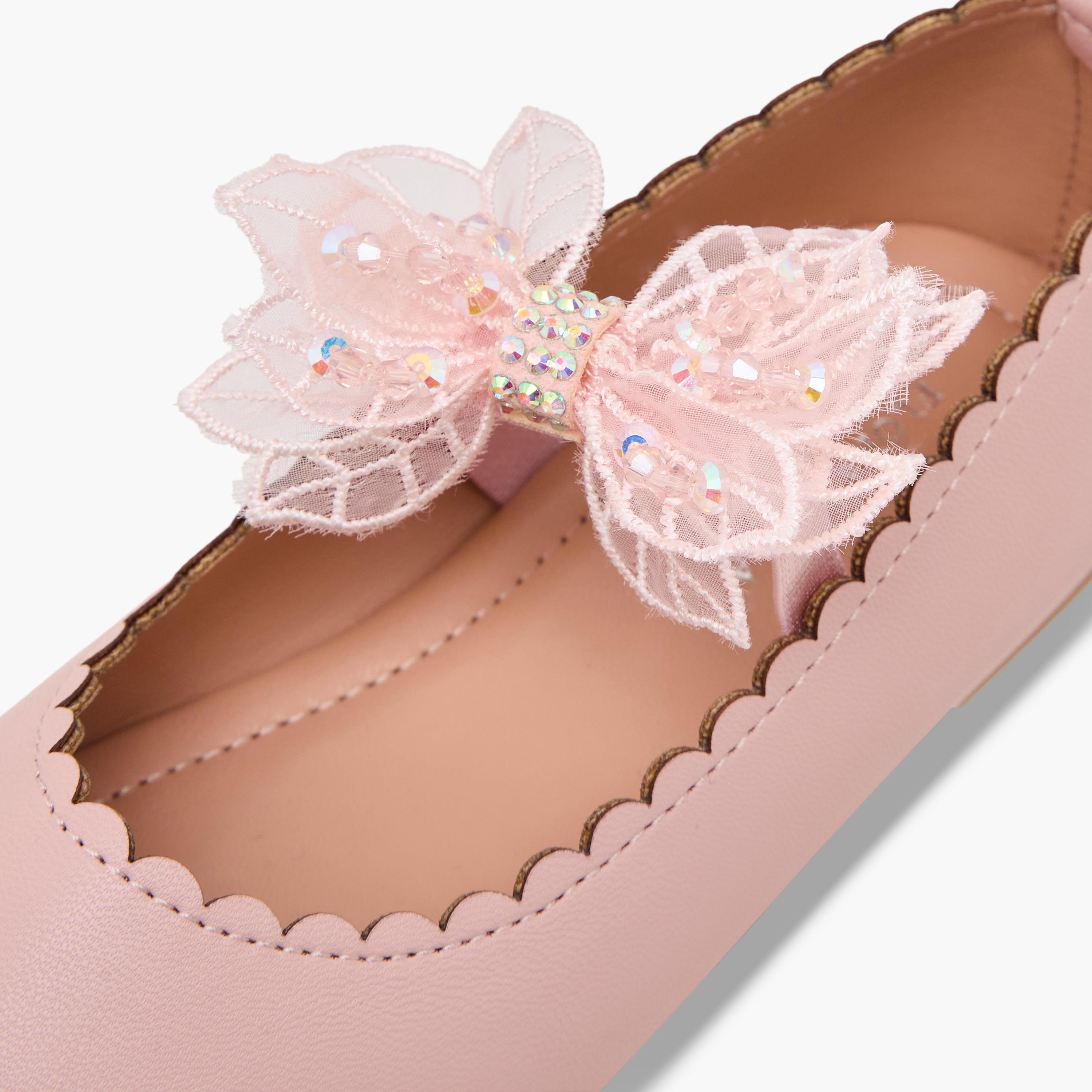 حذاء باليرينا مزين بالزهور للبنات من فلورا بيلا-girls-shoes-ballerinas-image-6