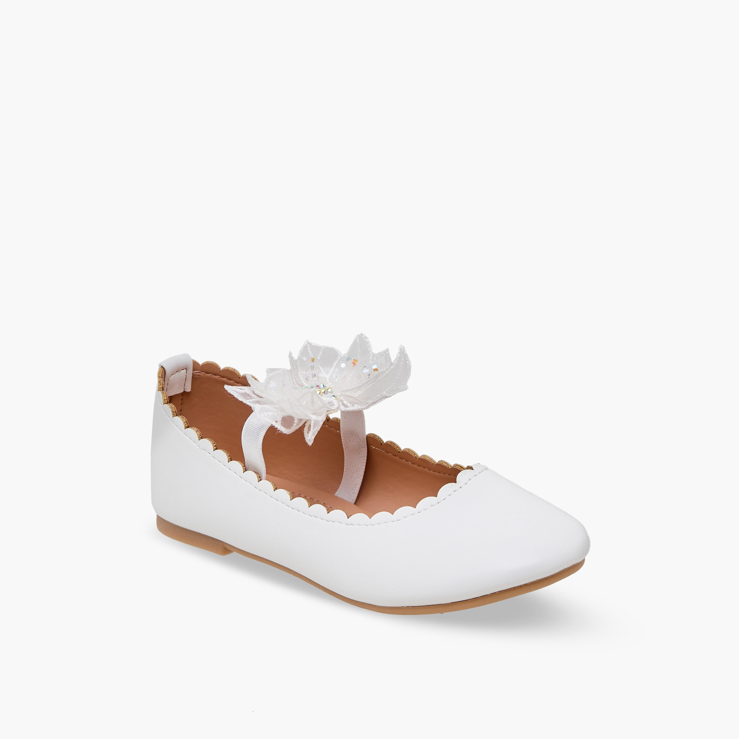حذاء باليرينا مزين بالزهور للبنات من فلورا بيلا-girls-shoes-ballerinas-image-2