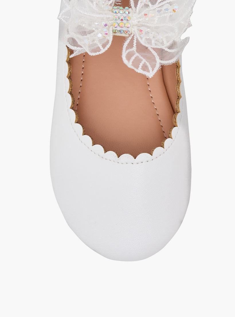 حذاء باليرينا مزين بالزهور للبنات من فلورا بيلا-girls-shoes-ballerinas-image-4