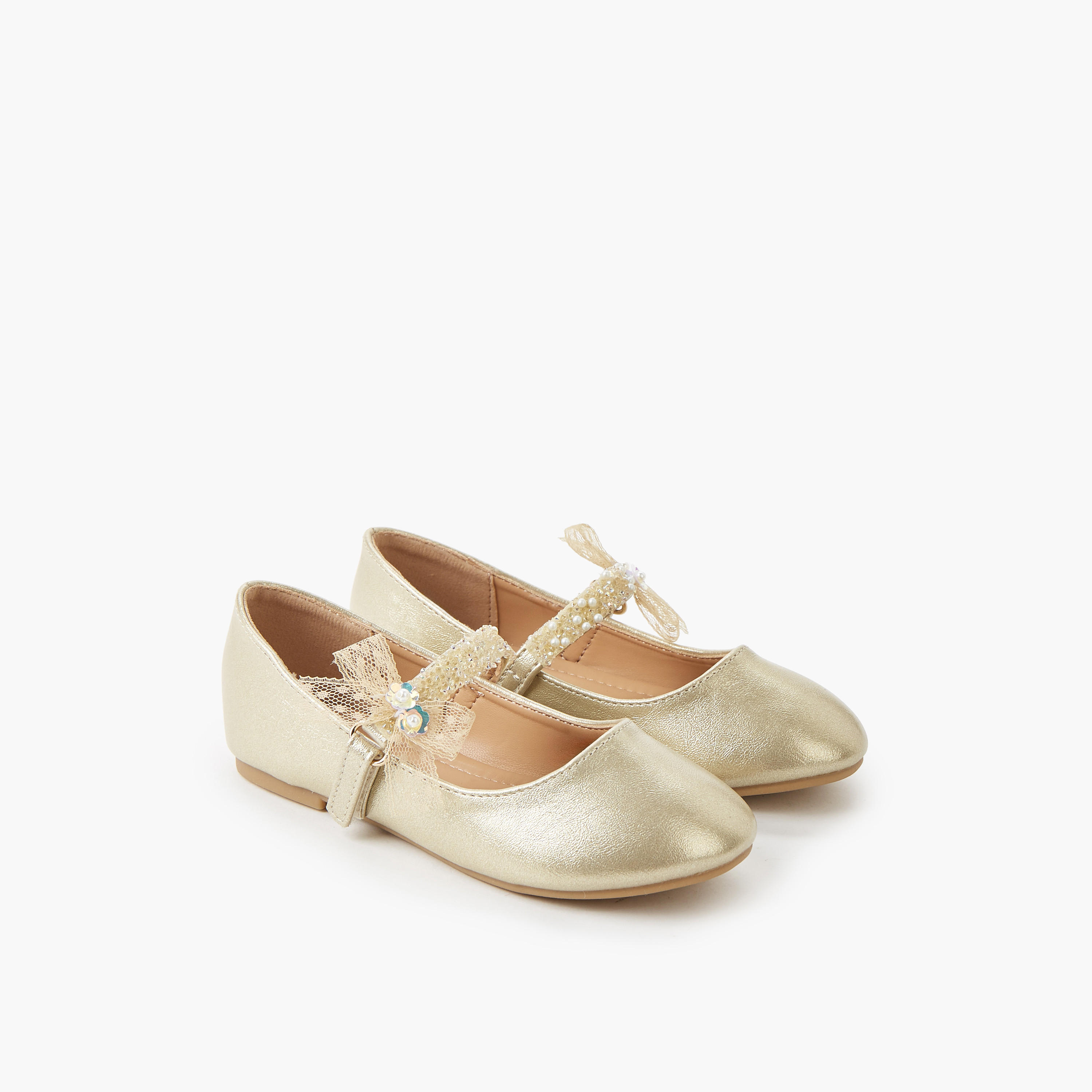 Flora Bella Girls Hook and Loop Ballerina Shoes-girls-shoes-maryjanes-image-1