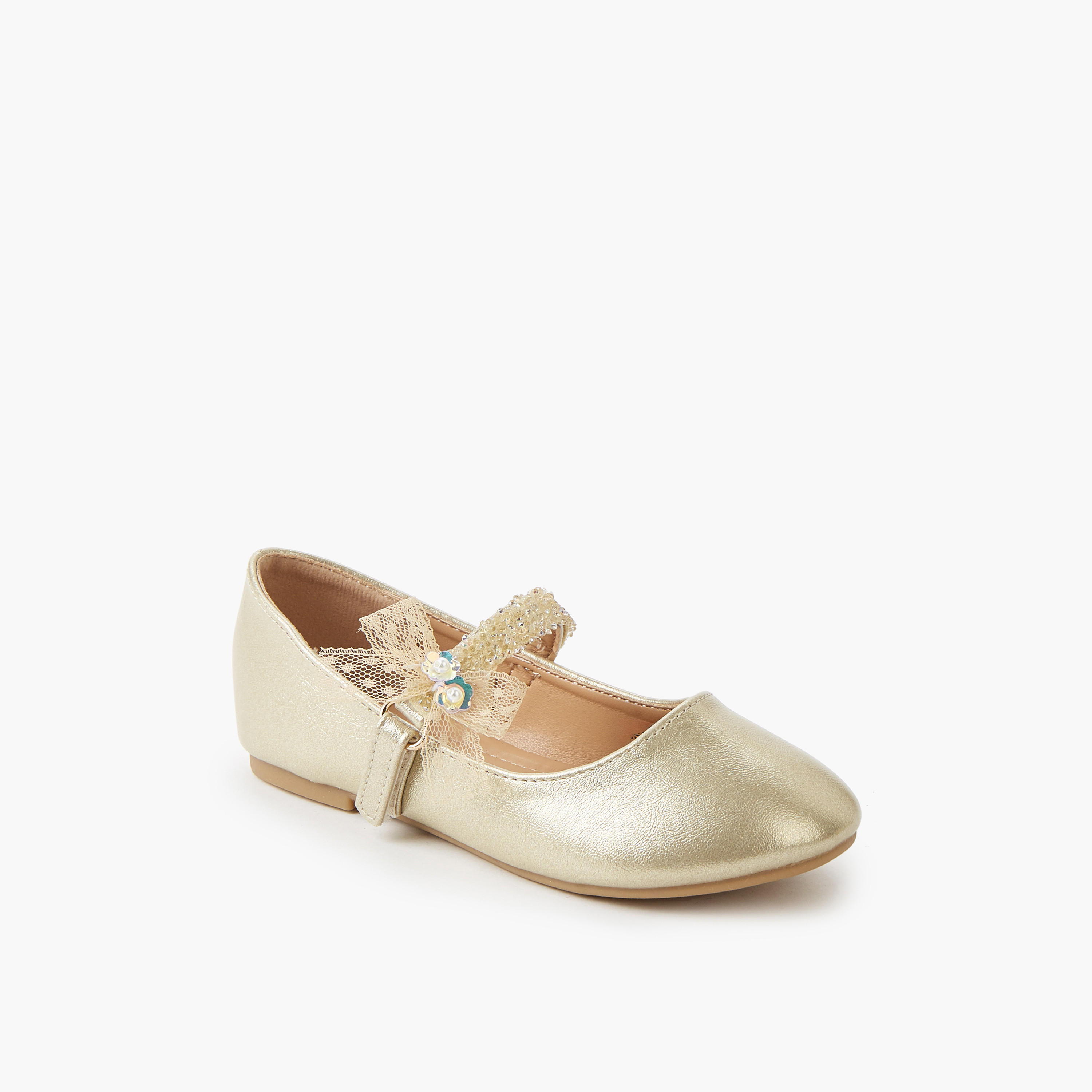 Flora Bella Girls Hook and Loop Ballerina Shoes-girls-shoes-maryjanes-image-2