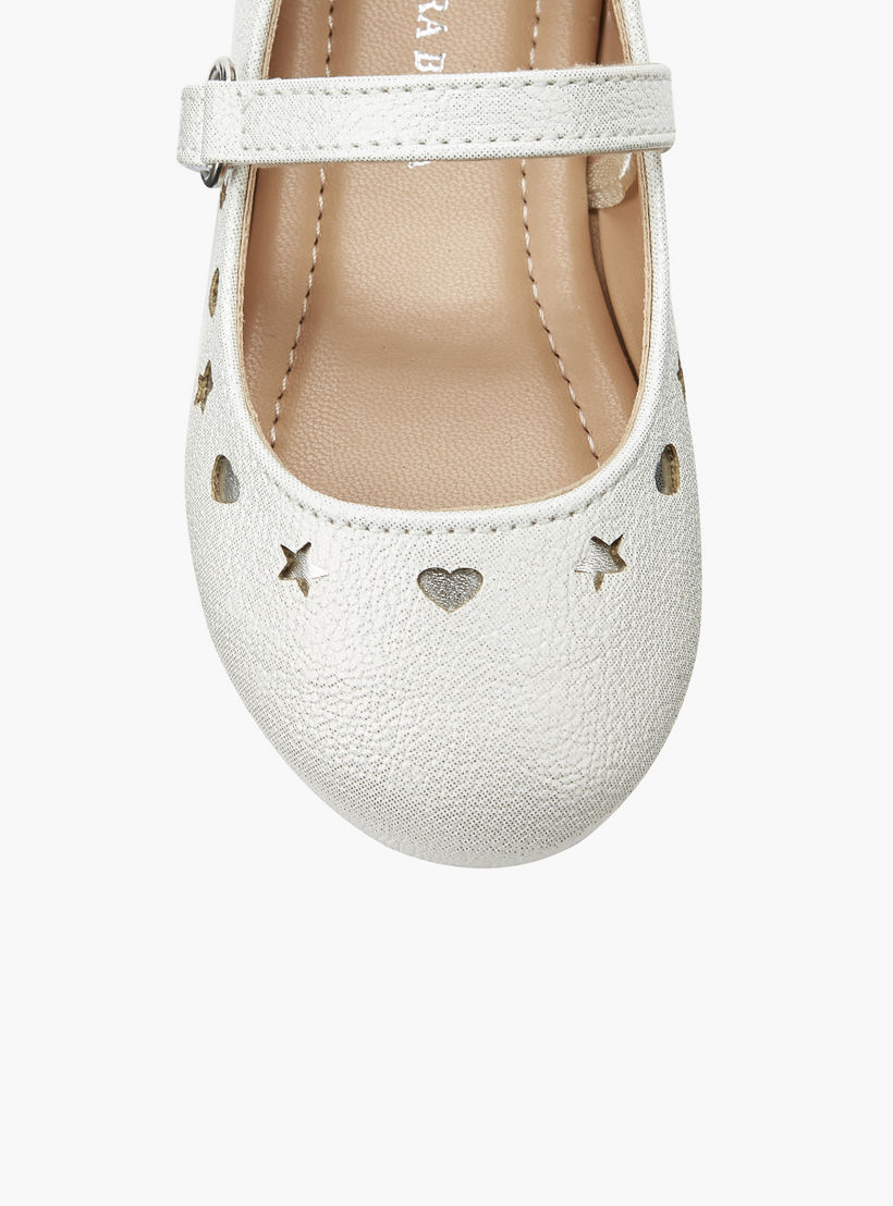 حذاء باليرينا بشريط إغلاق لاصق للبنات من فلورا بيلا-girls-shoes-maryjanes-image-4