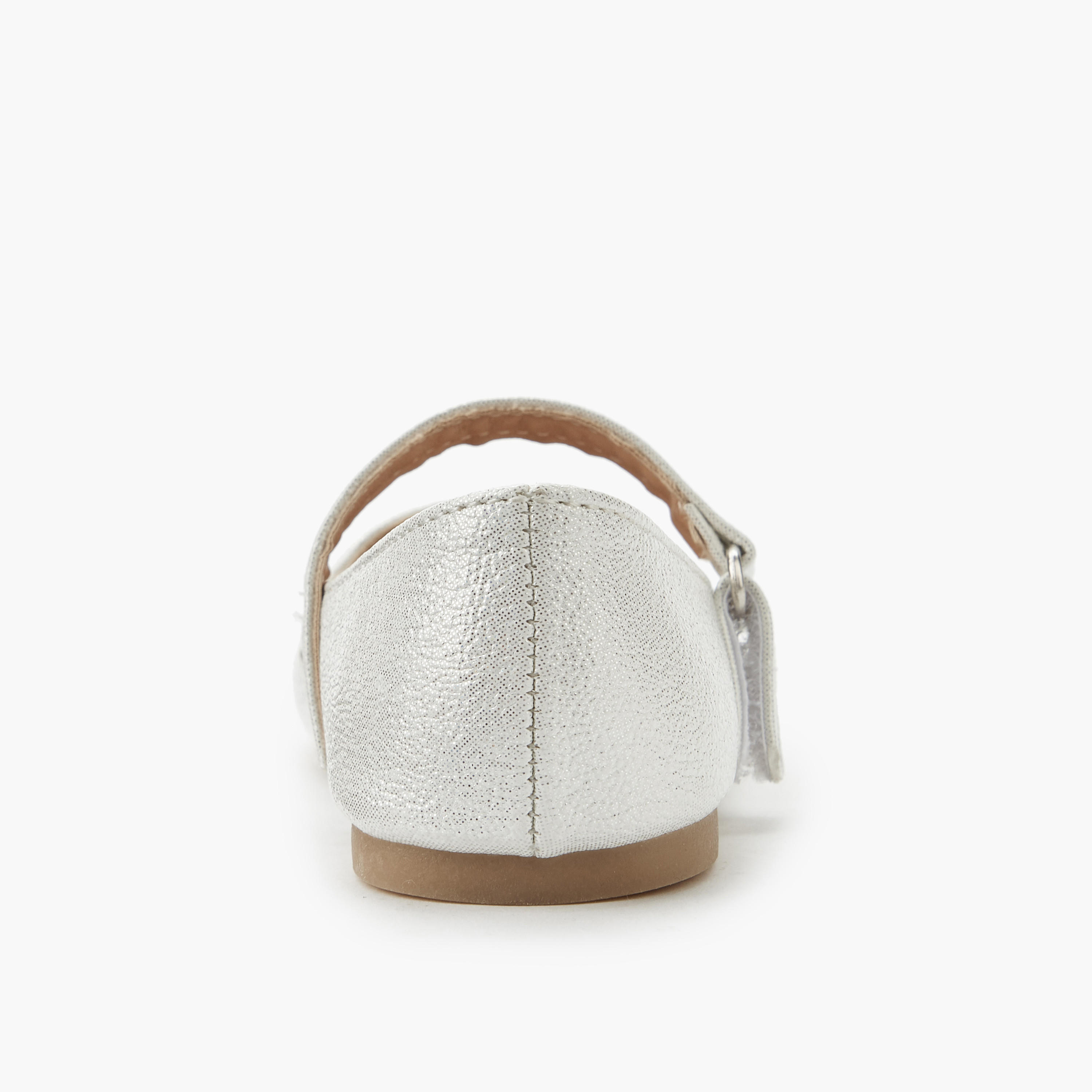 حذاء باليرينا بشريط إغلاق لاصق للبنات من فلورا بيلا-girls-shoes-maryjanes-image-5