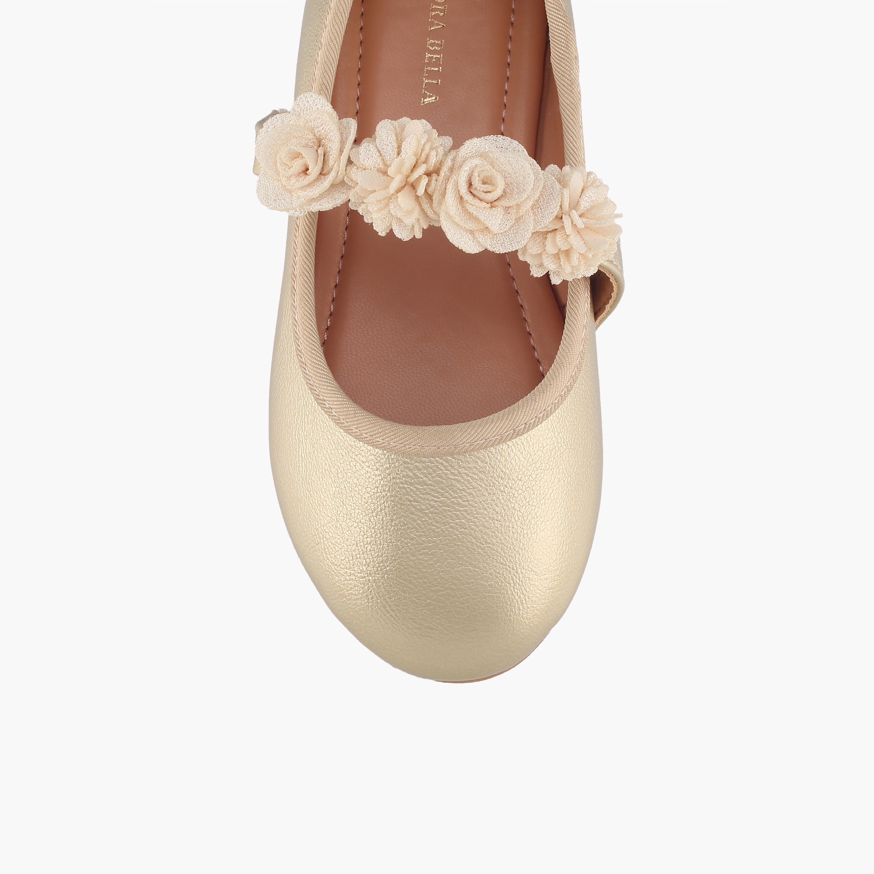 Flora Bella Girls Floral Accent Hook & Loop Ballerina Shoes-girls-shoes-maryjanes-image-4