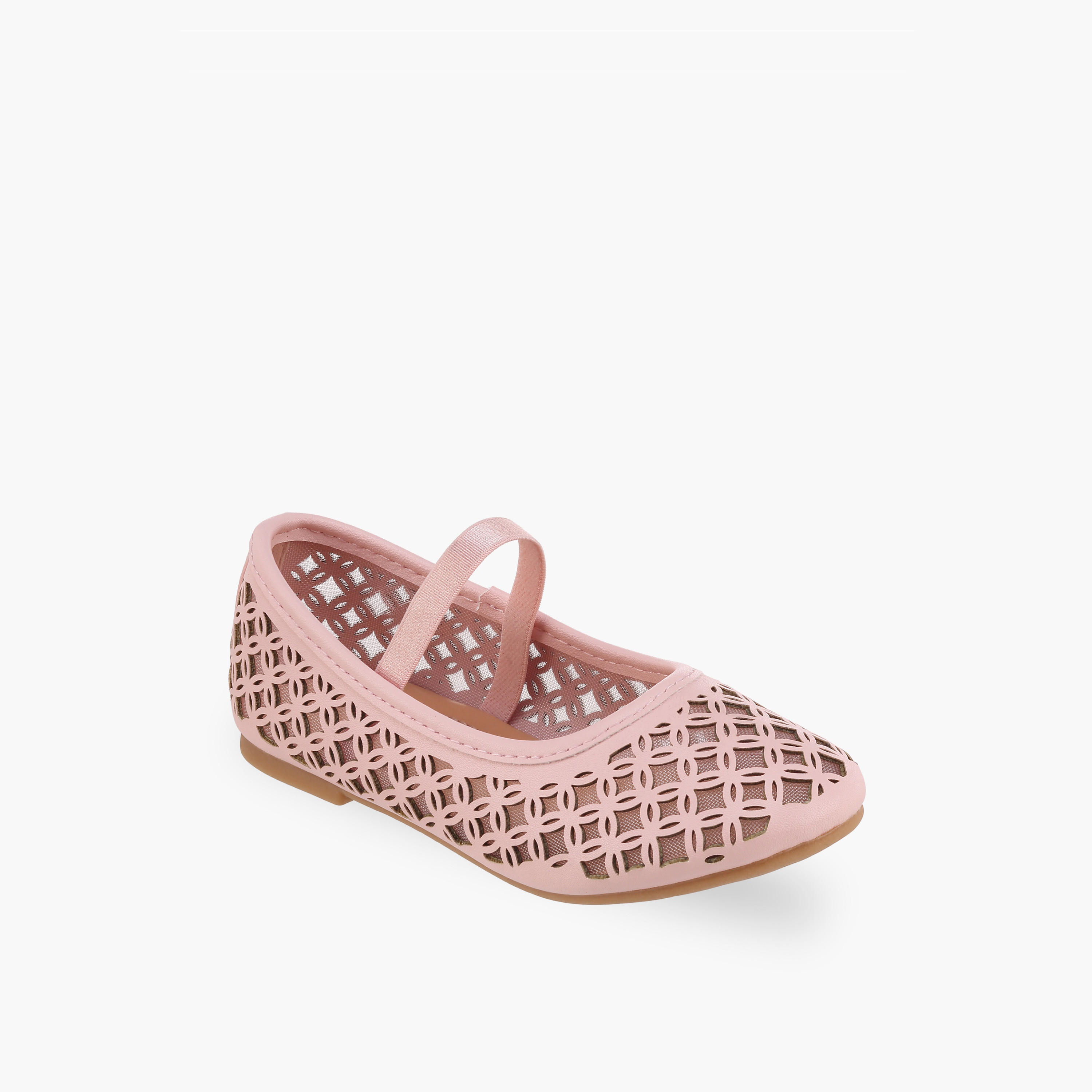 Flora Bella Girls Laser Cut Ballerina Shoes-girls-shoes-ballerinas-image-2