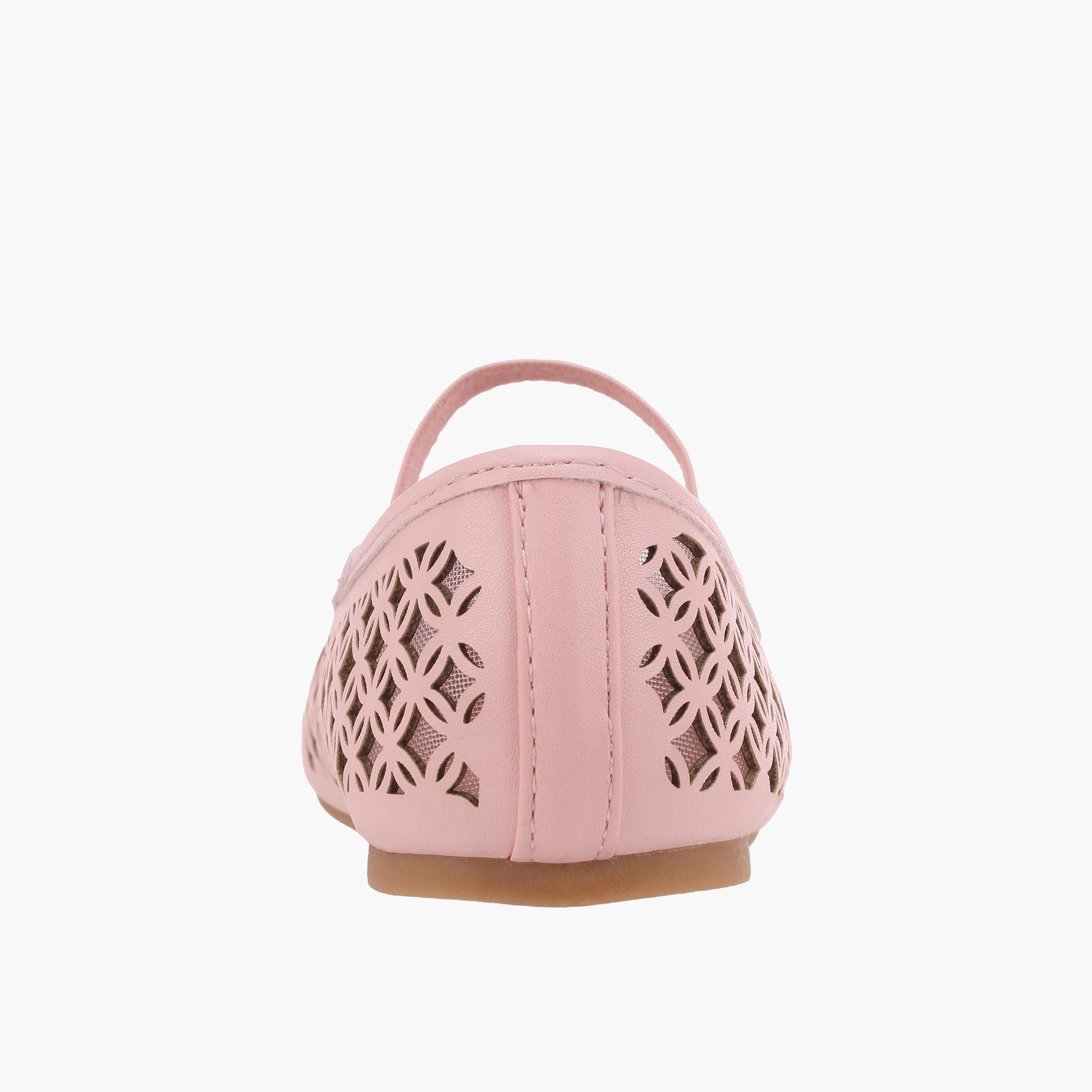 Flora Bella Girls Laser Cut Ballerina Shoes-girls-shoes-ballerinas-image-5
