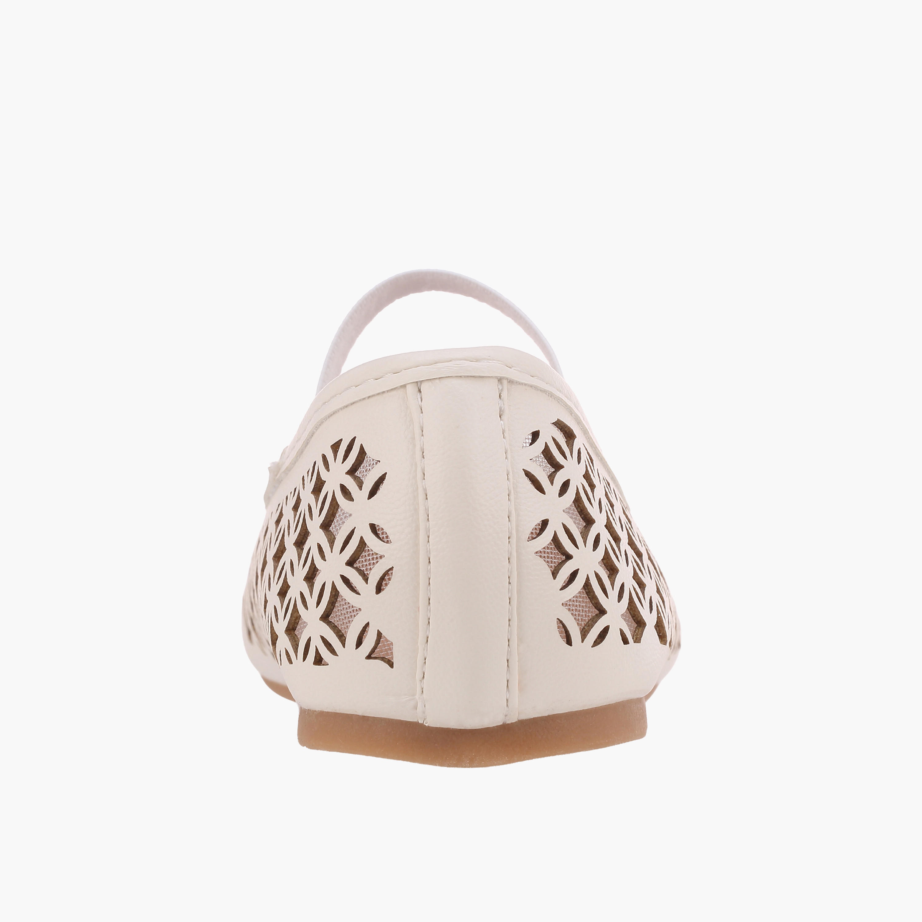 Flora Bella Girls Laser Cut Ballerina Shoes-girls-shoes-ballerinas-image-5