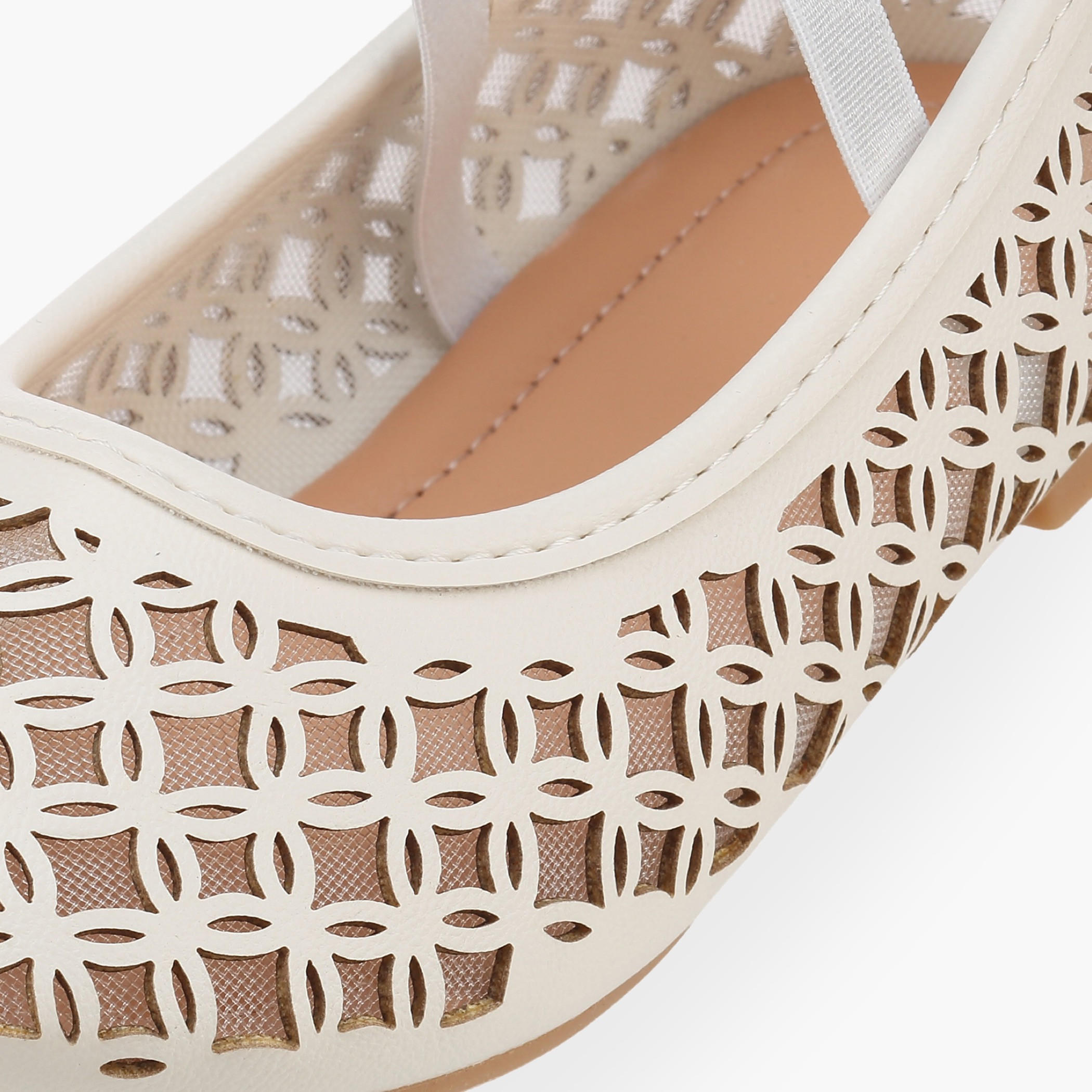 Flora Bella Girls Laser Cut Ballerina Shoes-girls-shoes-ballerinas-image-6