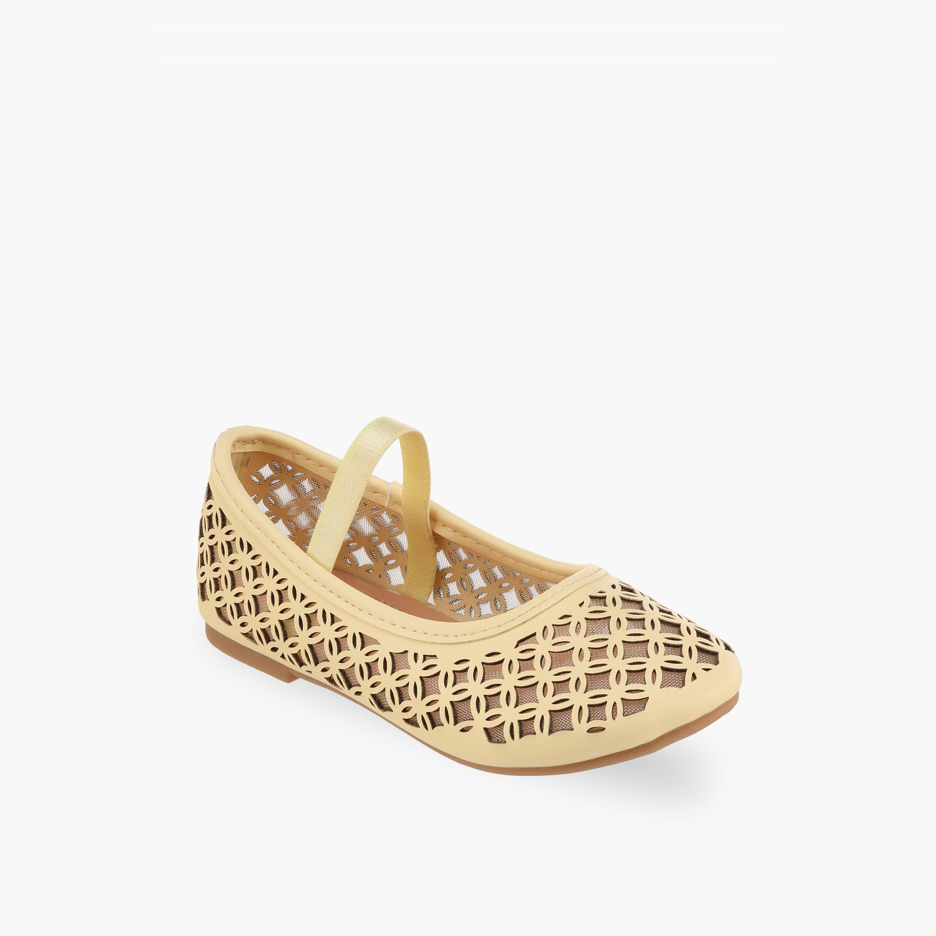 Flora Bella Girls Laser Cut Ballerina Shoes-girls-shoes-ballerinas-image-2