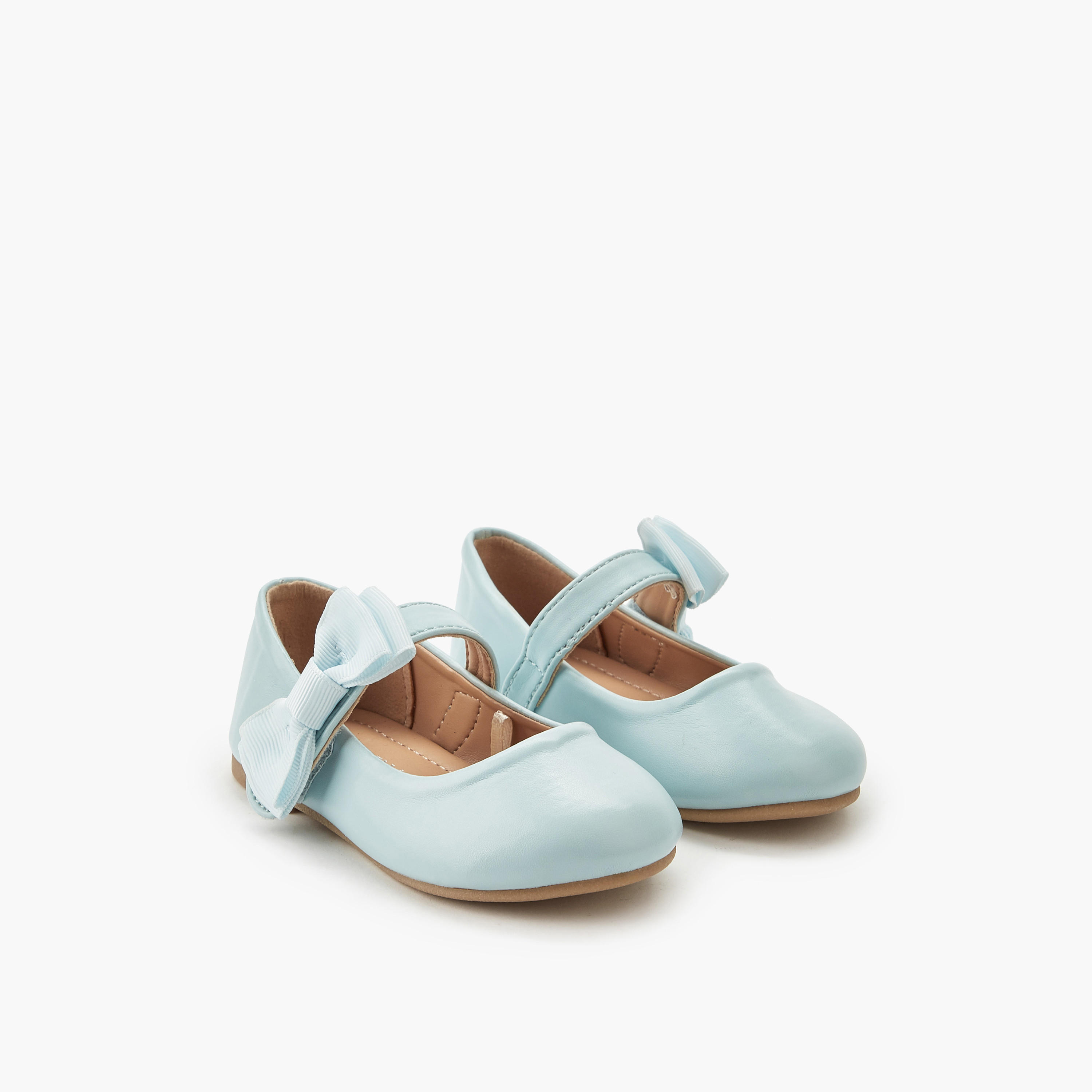 Flora Bella Girls Bow Detail Ballerina Shoes-girls-shoes-maryjanes-image-1